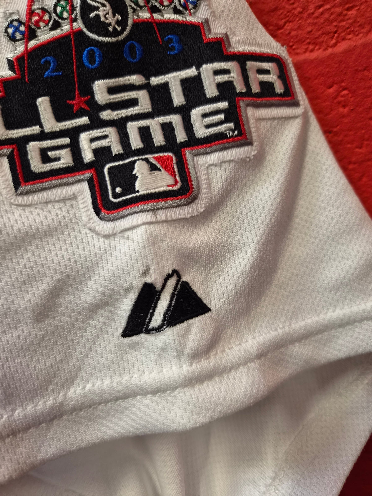 Majestic MLB 2003 All Star Game American League Jersey, White, Size XXL