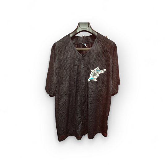 Russell Athletic Florida/Miami Marlins Mesh MLB Baseball Jersey, Black, Size XXL