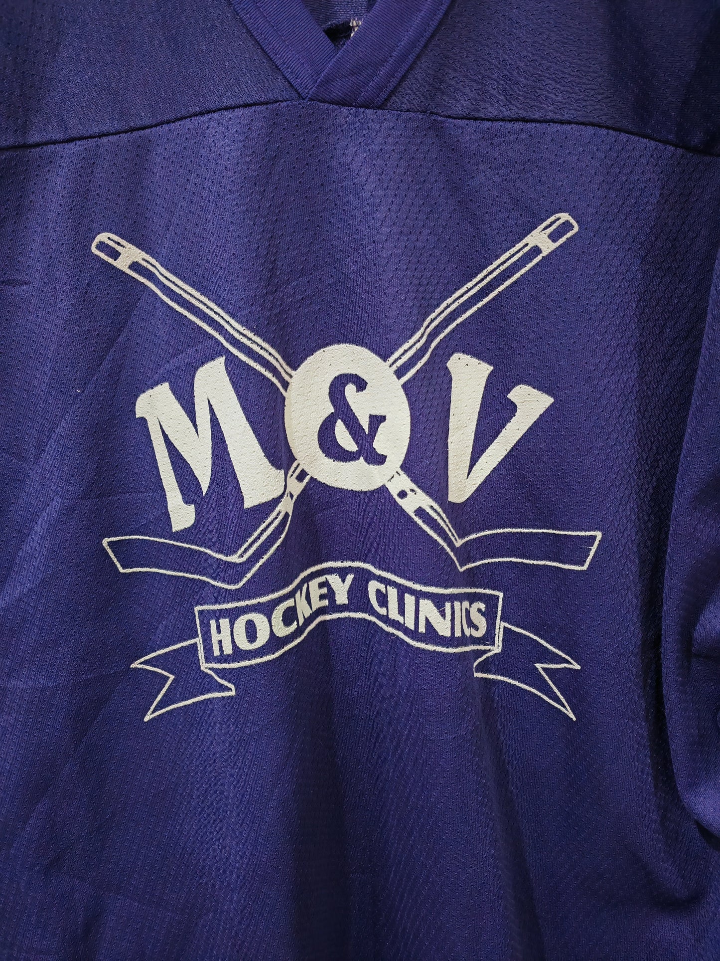 CCM M&V Hockey Clinics Ice Hockey Training Jersey, Purple, Size XL