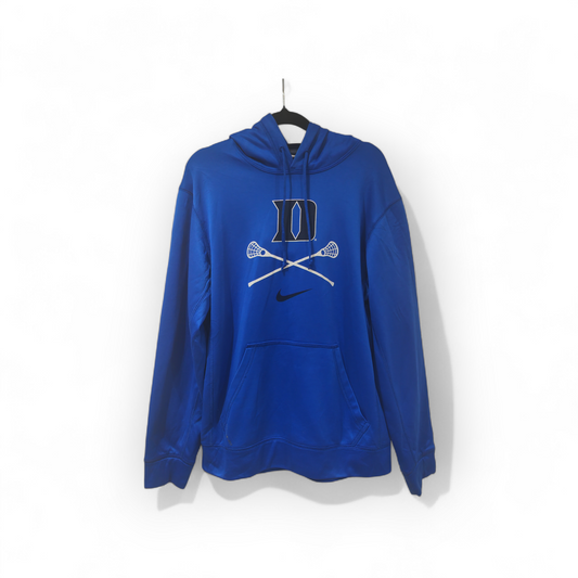 Nike Duke Blue Devils NCAA Lacrosse Pullover Hoodie, Blue, Size Small