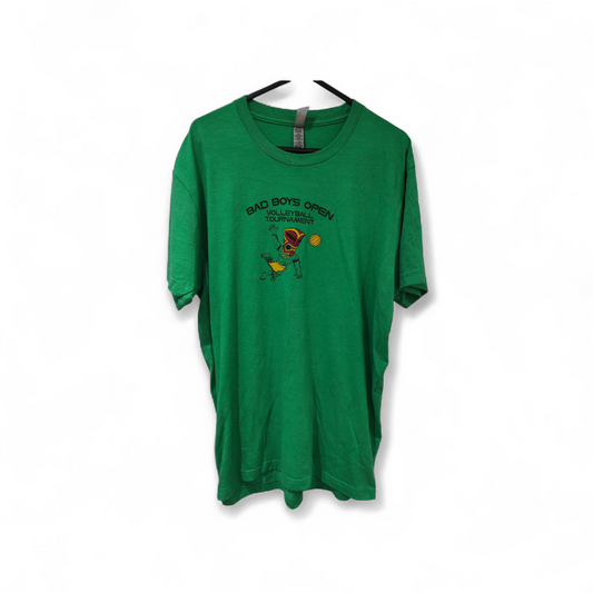 Next Level Apparel Bad Boys Volleyball T Shirt, Green, Size Large