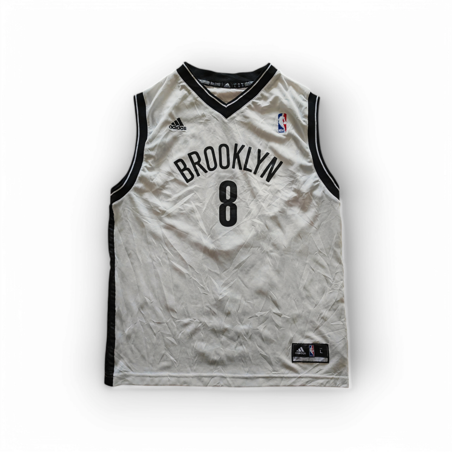 Youth Adidas Brooklyn Nets NBA Jersey, #8 Williams, White, Size YL