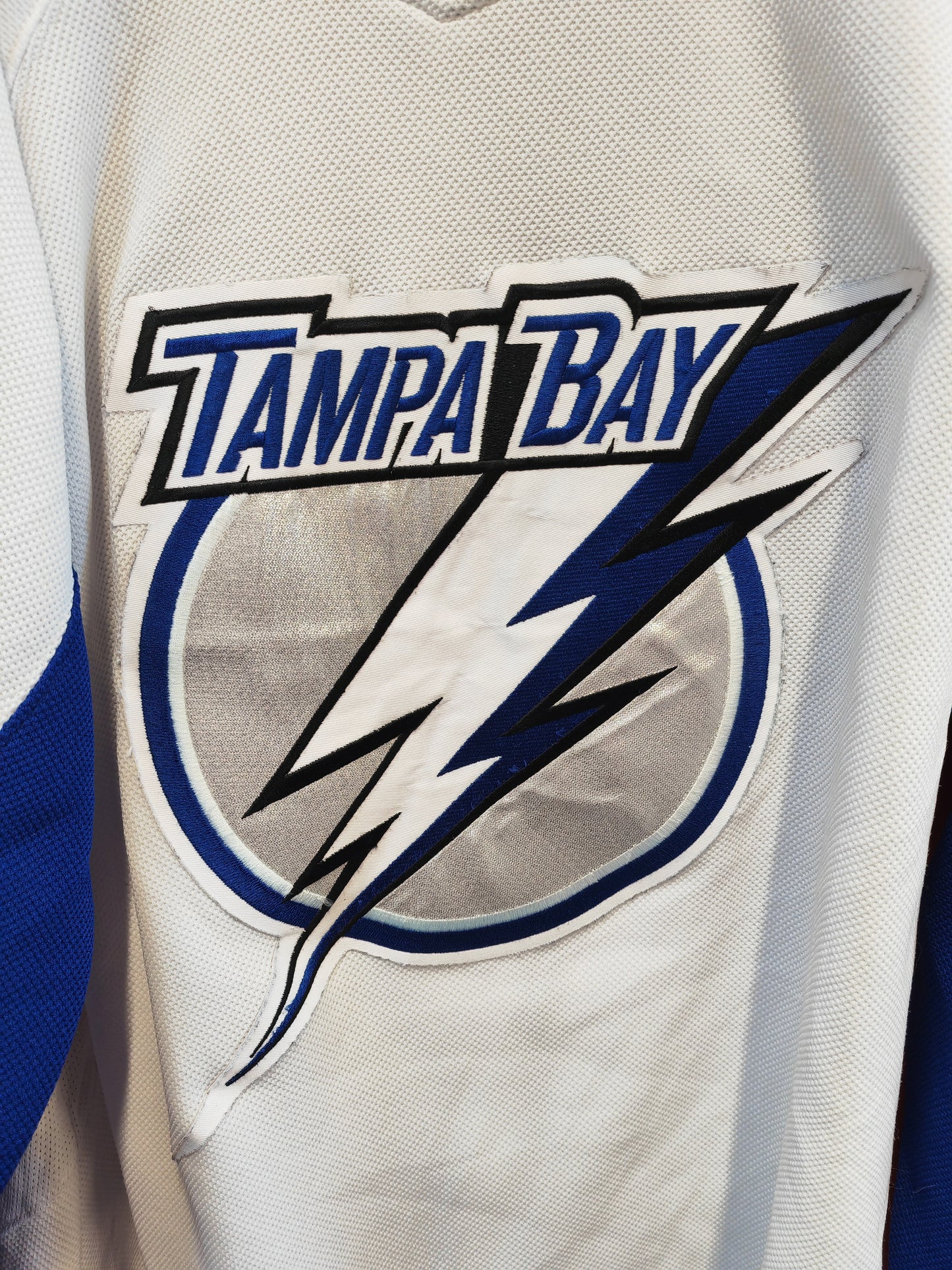Reebok Tampa Bay Lightning NHL Jersey, White, Size Small