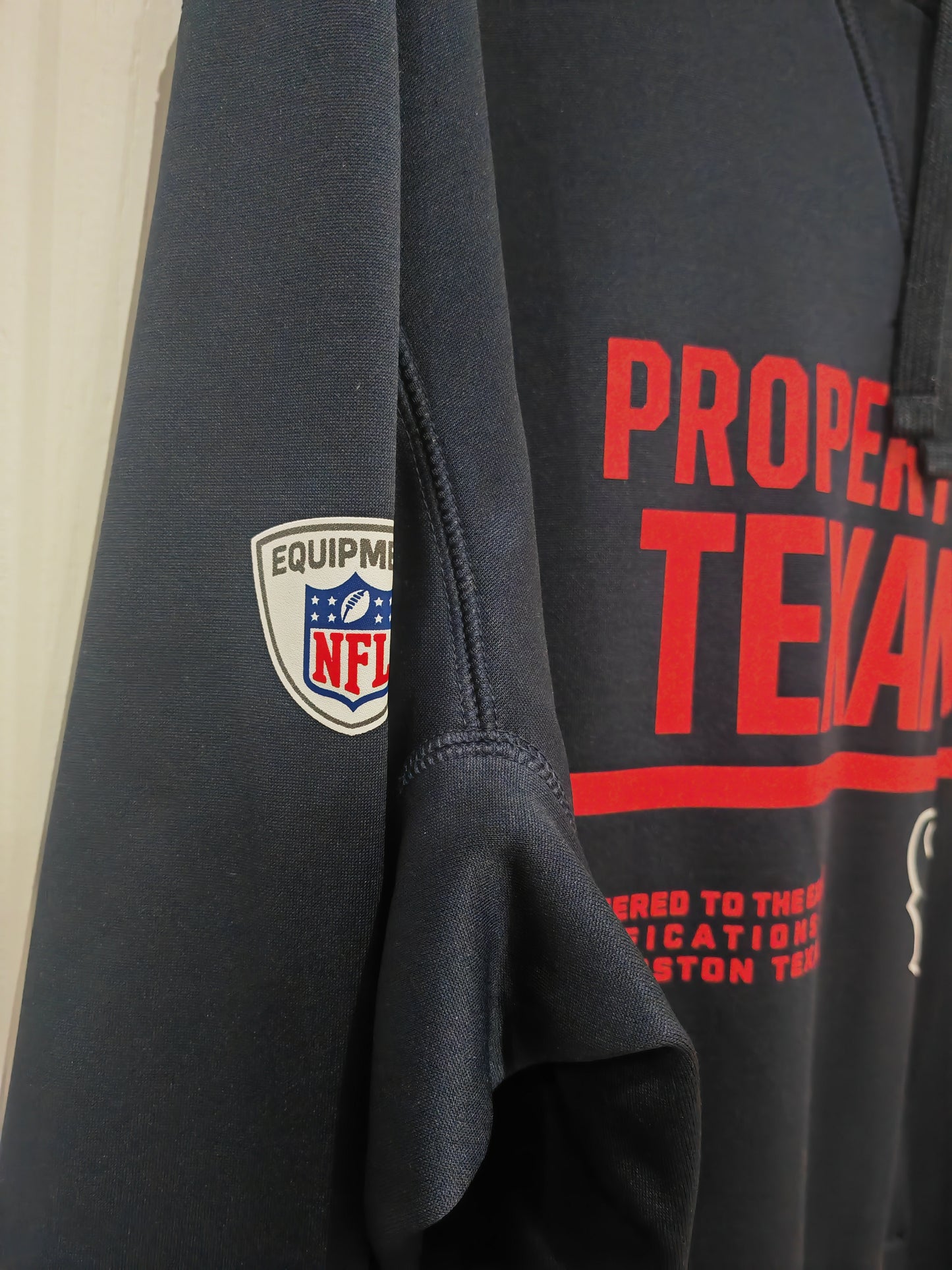 Nike Houston Texans NFL Pullover Hoodie, Navy Blue, Size Large
