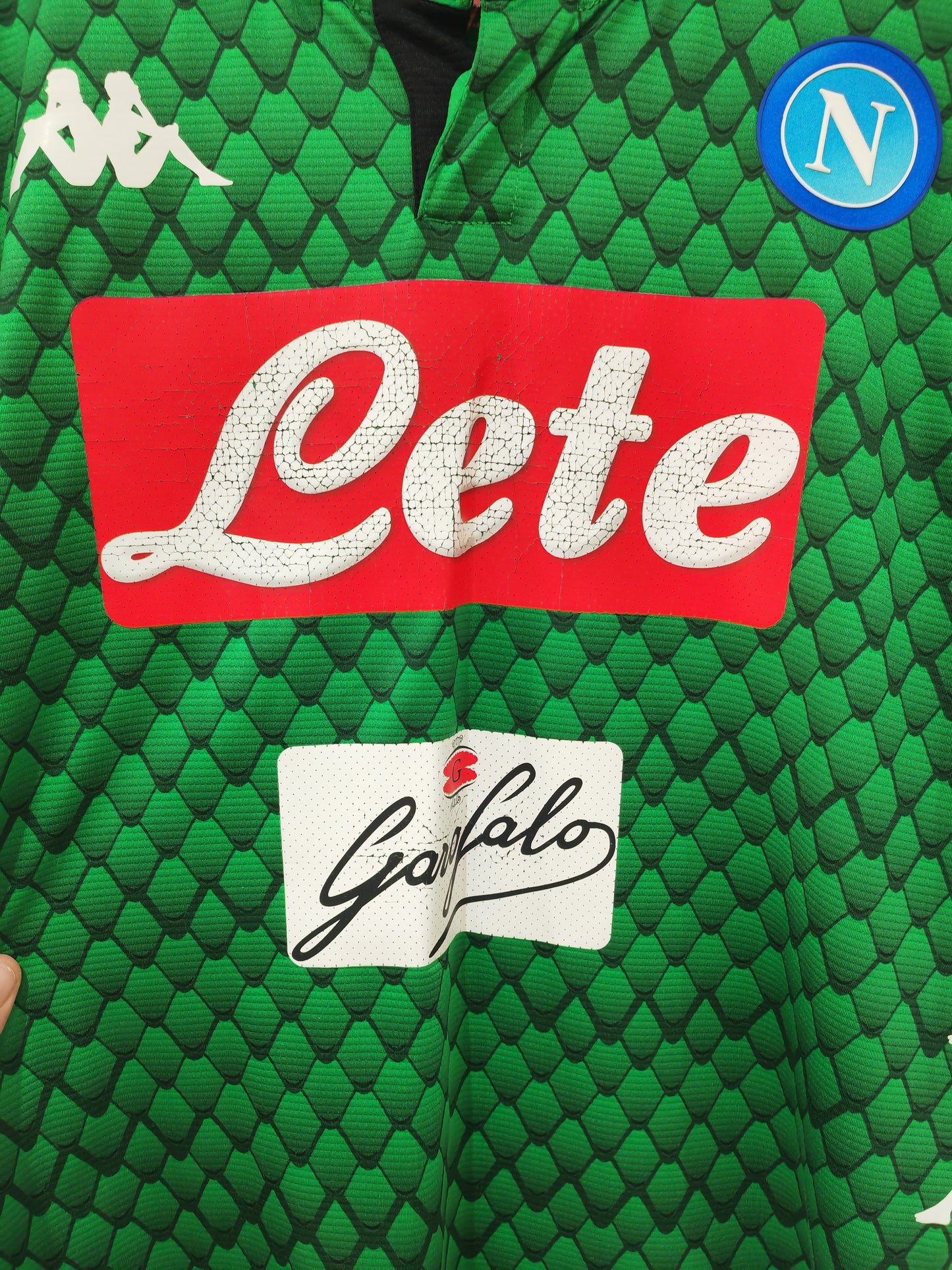 Kappa Napoli Short Sleeve Goalkeeper Shirt, Green, Size Large