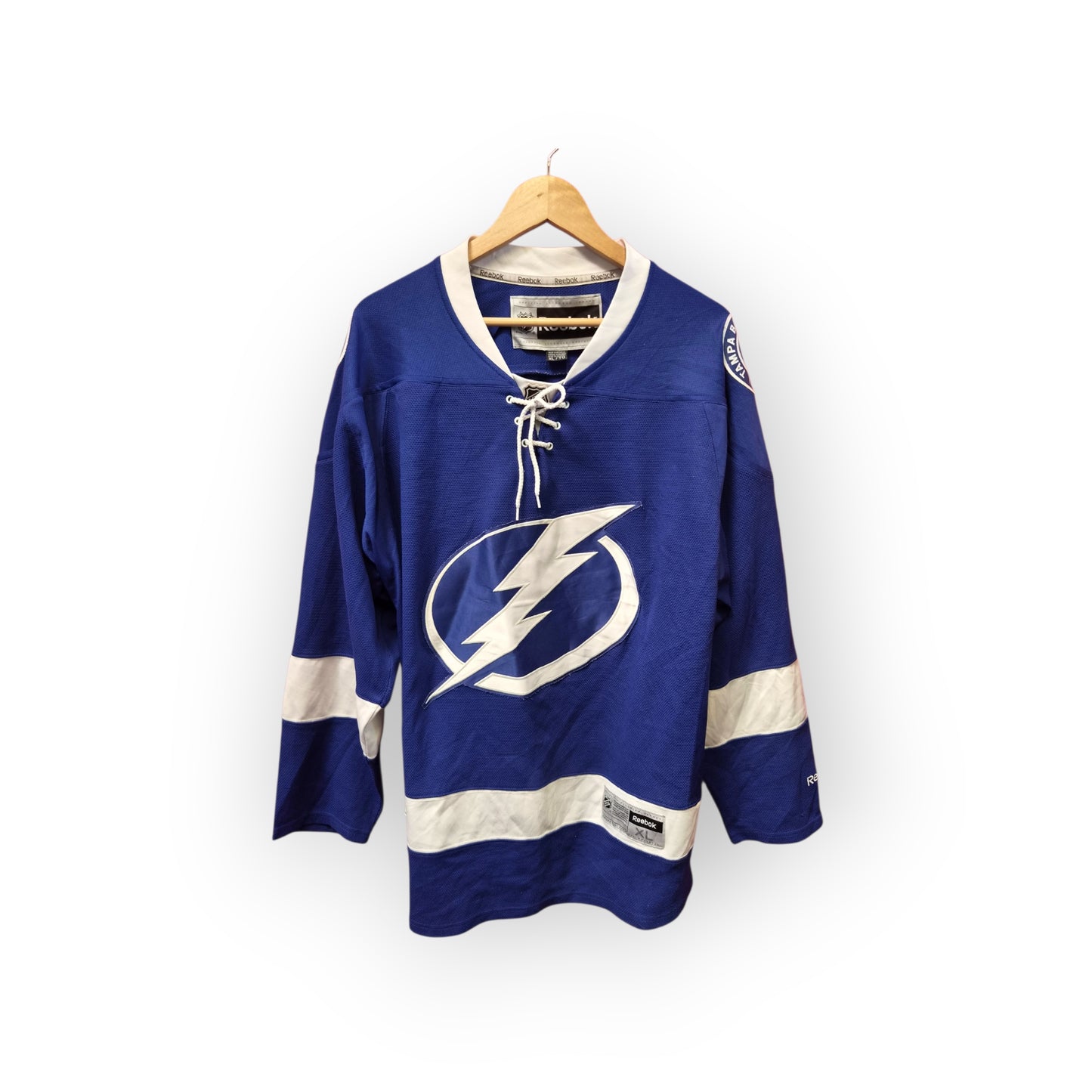 Reebok Tampa Bay Lightning NHL Jersey, Blue, Size XL