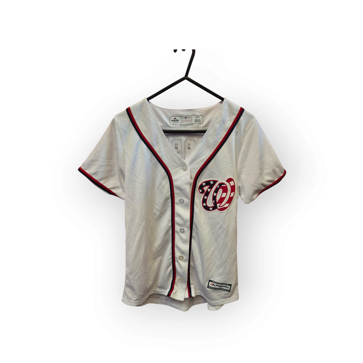 Women's Majestic Washington Nationals MLB Baseball Jersey, #34 Harper, Size Small