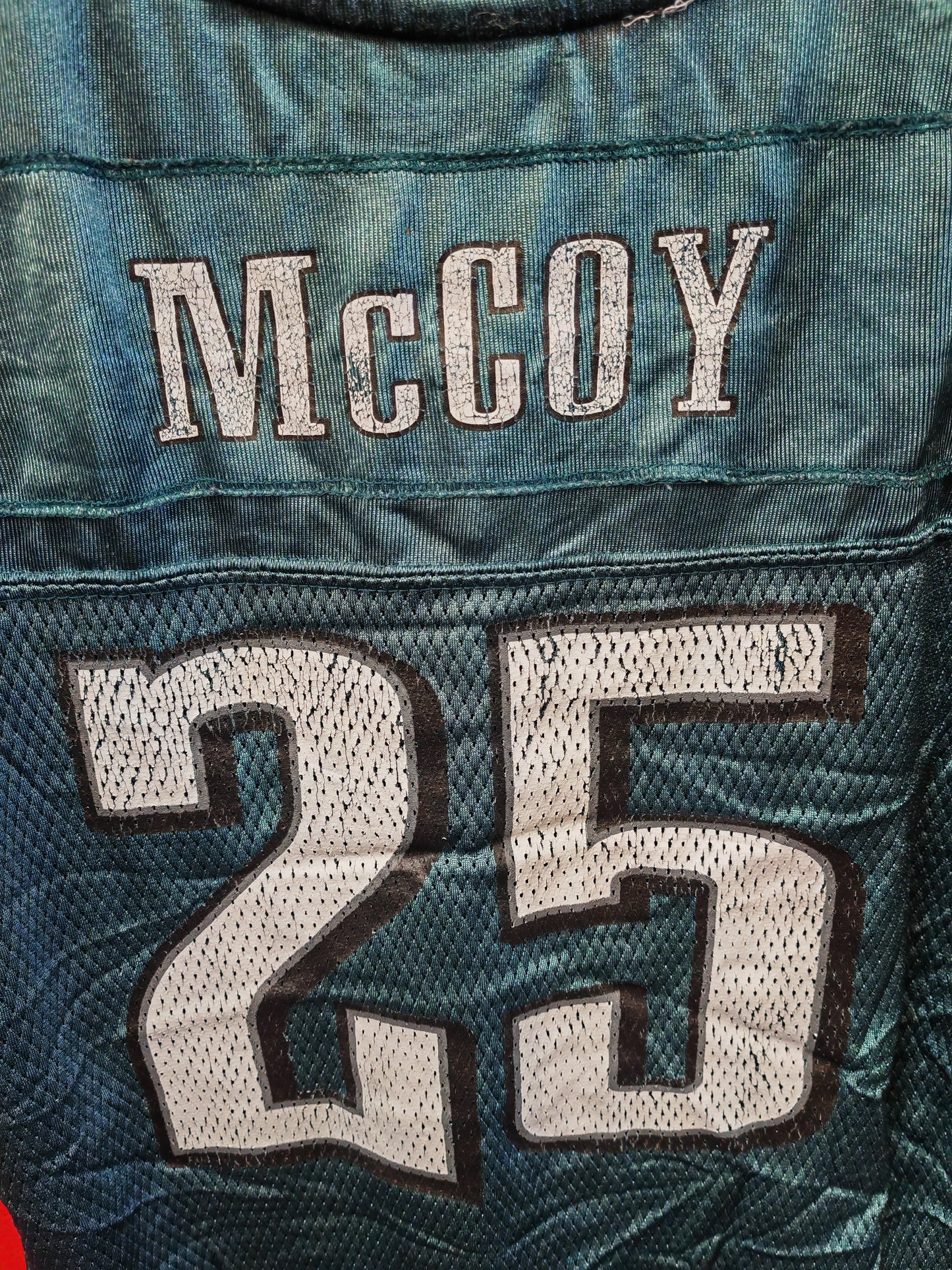 Youth Reebok Philadelphia Eagles NFL Jersey, #25 McCoy, Green, Size YXL