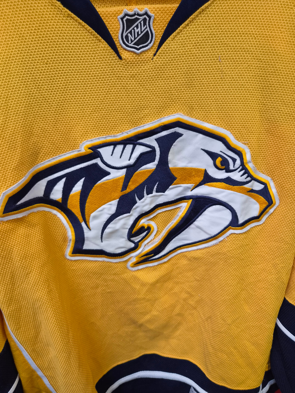 Reebok Nashville Predators NHL Ive Hockey Jersey, #10 Tucker, Yellow, Size Small