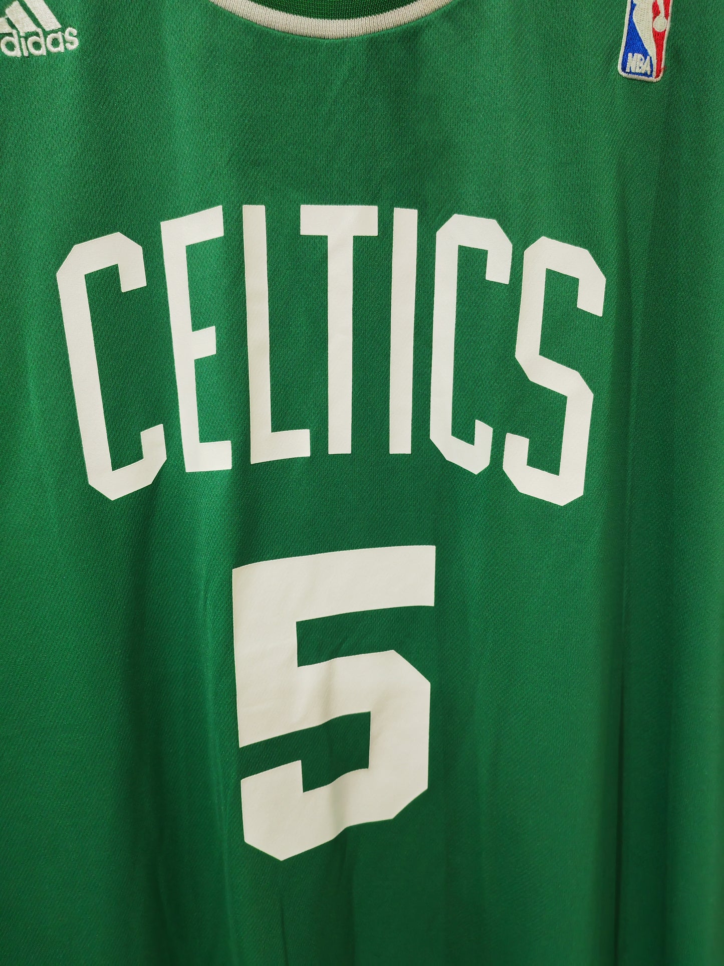 Adidas Boston Celtics NBA Jersey, #5 Garnett, Green, Size XL