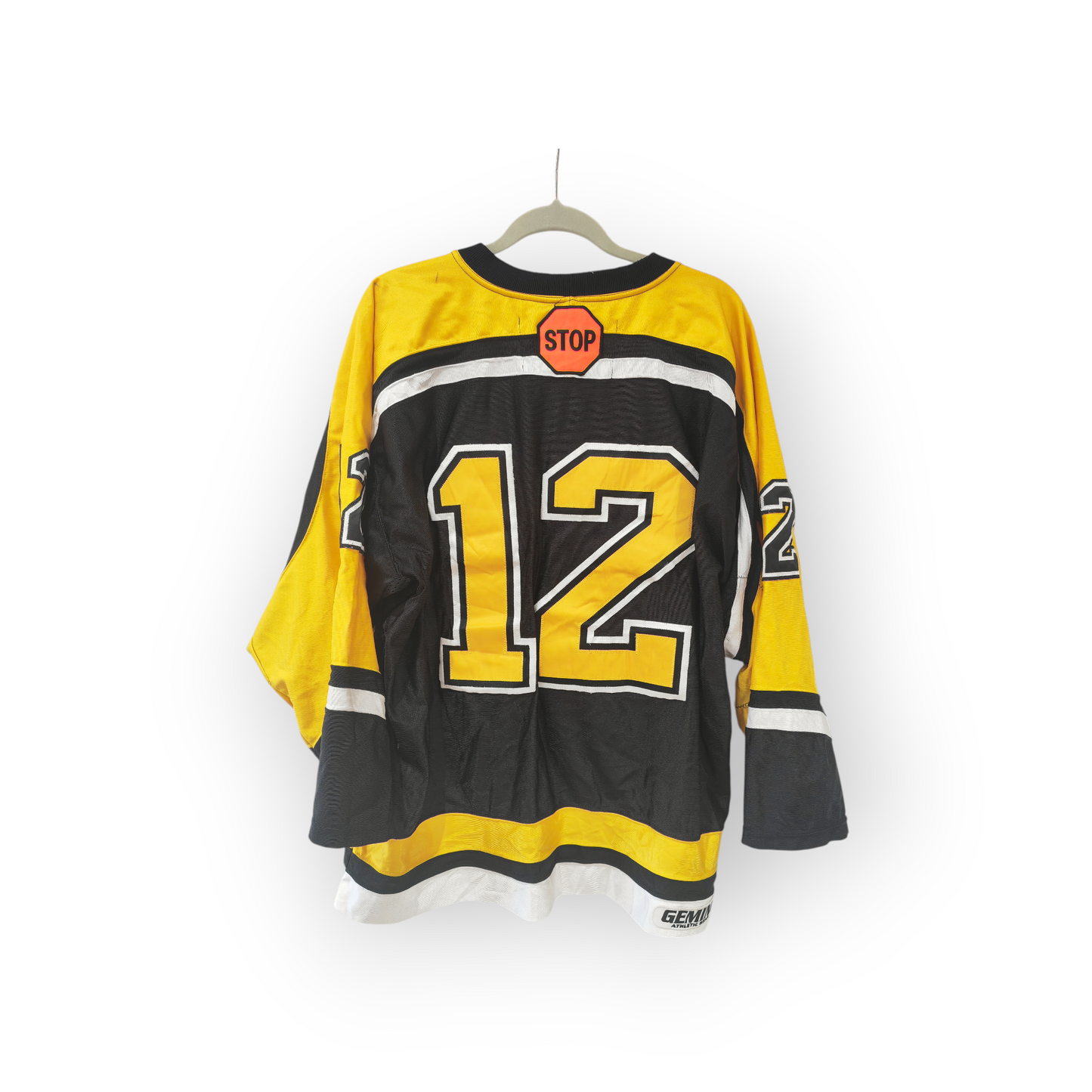 Gemini Burnsville High School Blaze Hockey Jersey, #12, Black, Size Large