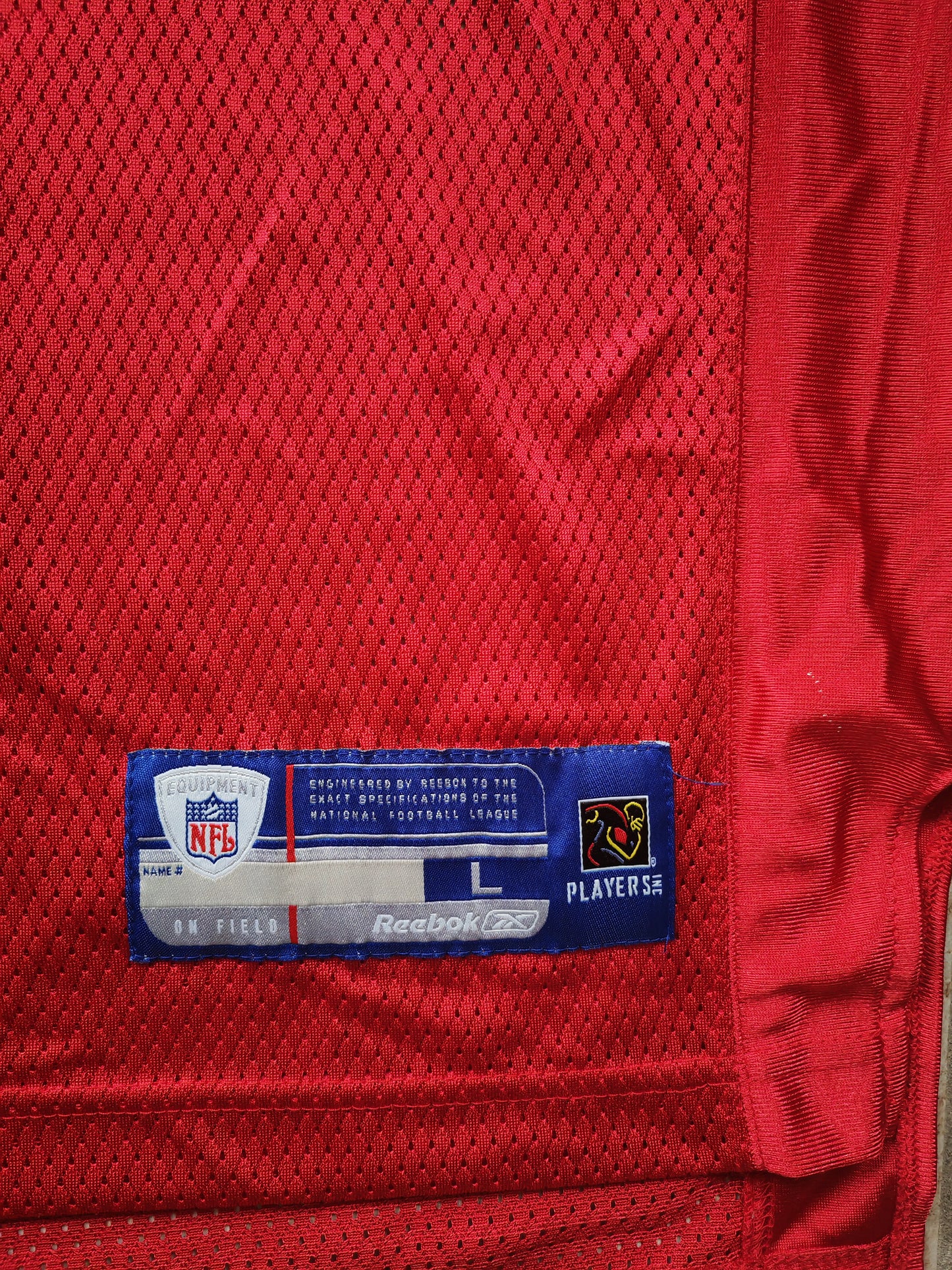 Reebok Tampa Bay Buccaneers NFL Jersey, #90 Adams, Red, Size Large