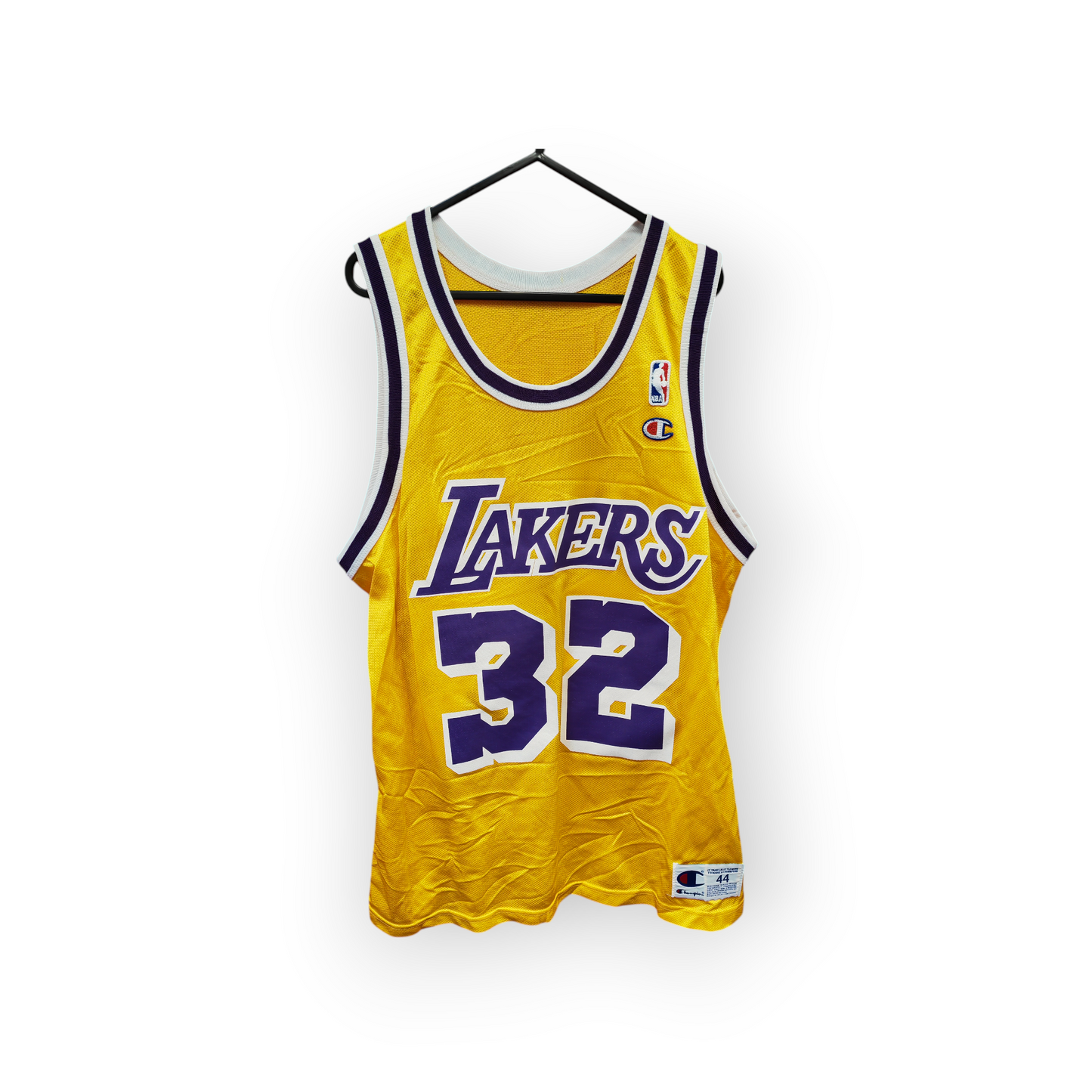 Champion Los Angeles Lakers NBA Jersey, #32 Johnson, Yellow, Size 44 M/L