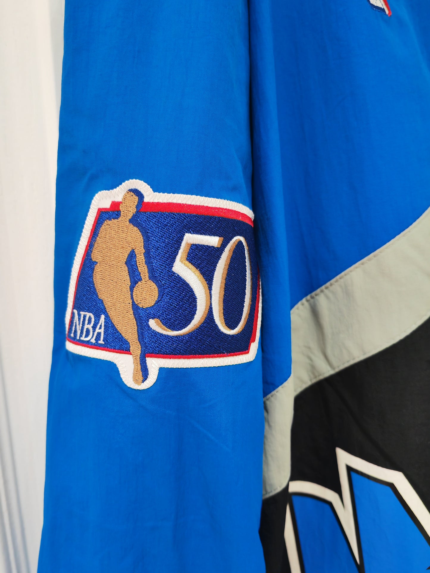 Mitchell & Ness Orlando Magic 1996/97 Style Snap Jacket, Blue/Black, Size XXL