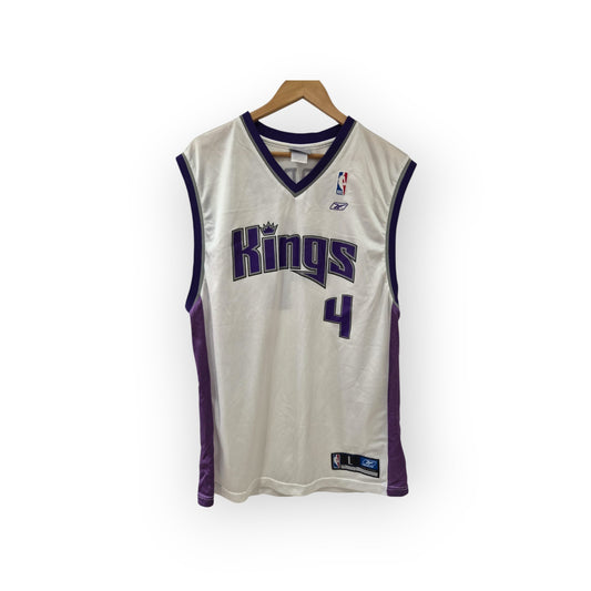 Reebok Sacramento Kings NBA Jersey, #4 Webber, White, Size Large