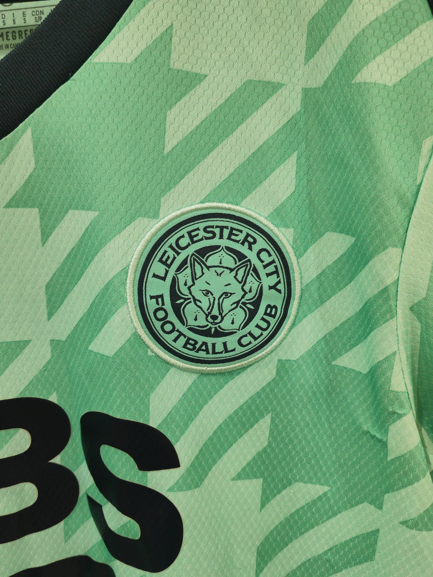 Adidas Leicester City FC 2021/22 Away Shirt With Europa League Patch, Green, Small