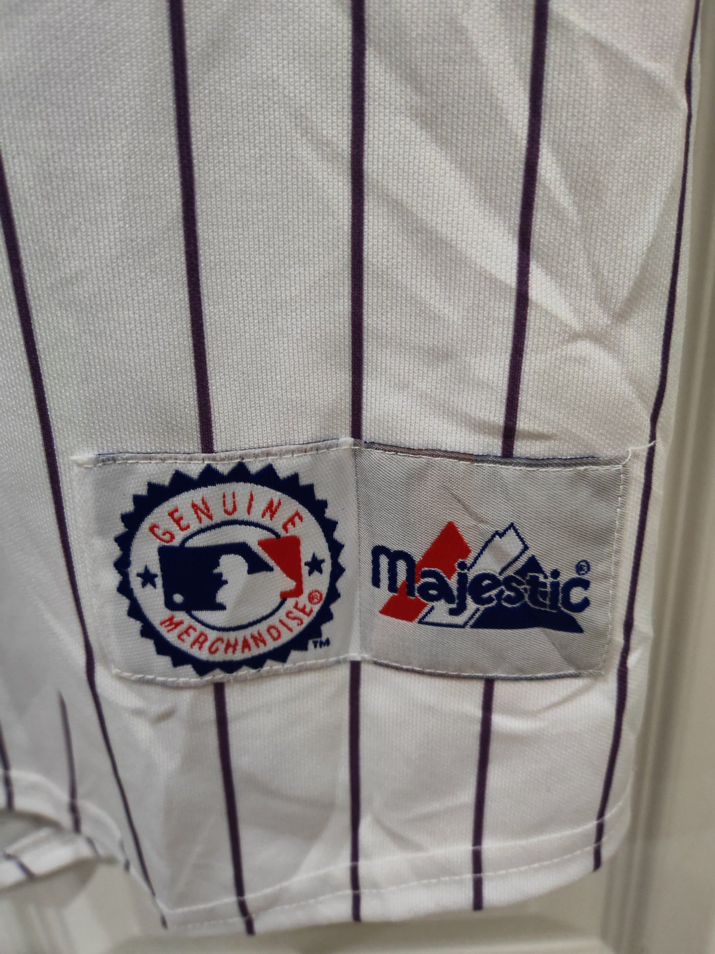 Majestic Colorado Rockies MLB Baseball Jersey, #33 Walker, White, Size XL