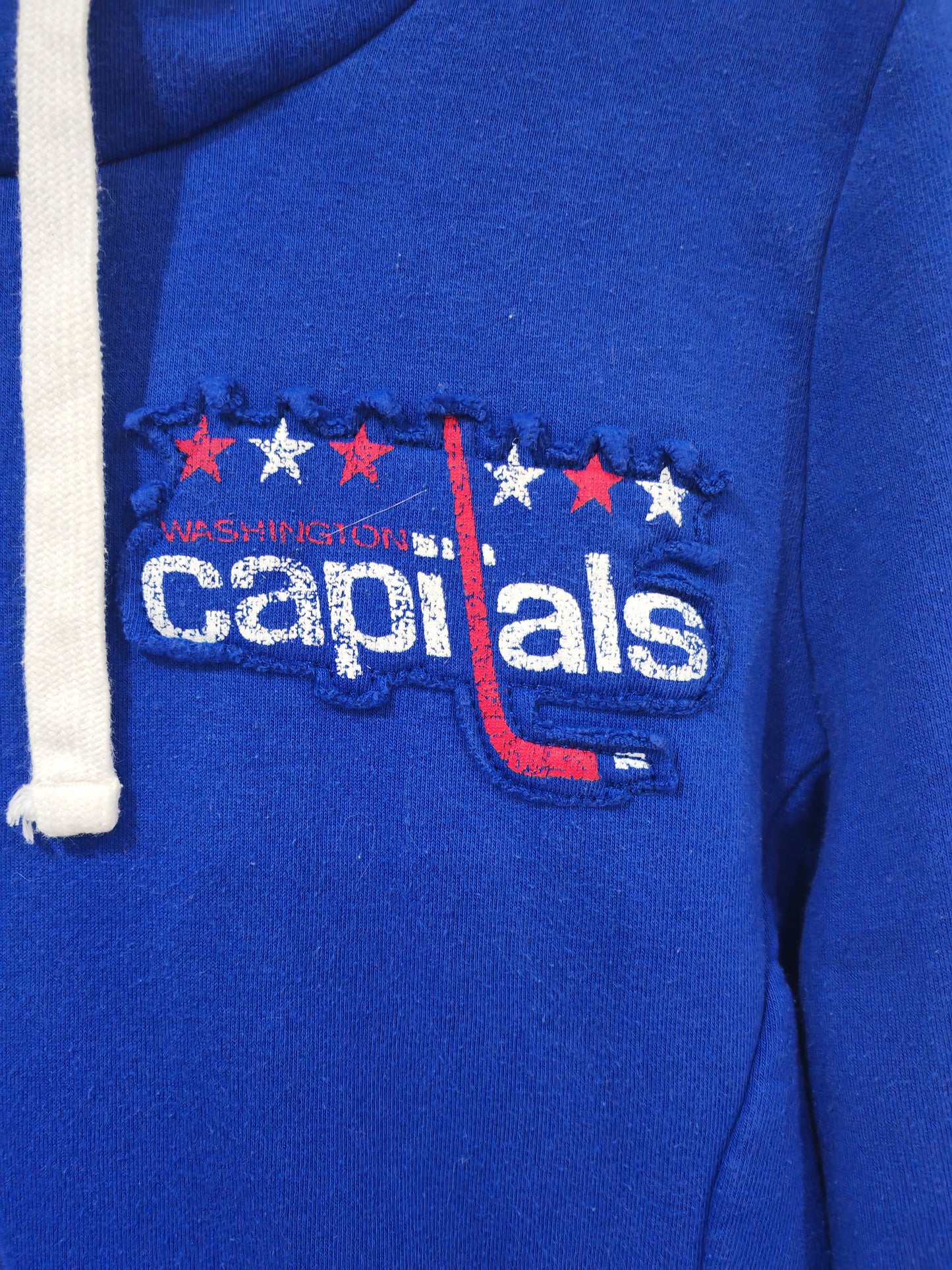Womens Fanatics Washington Capitals NHL Long Pullover Hoodie, Blue, Size Large