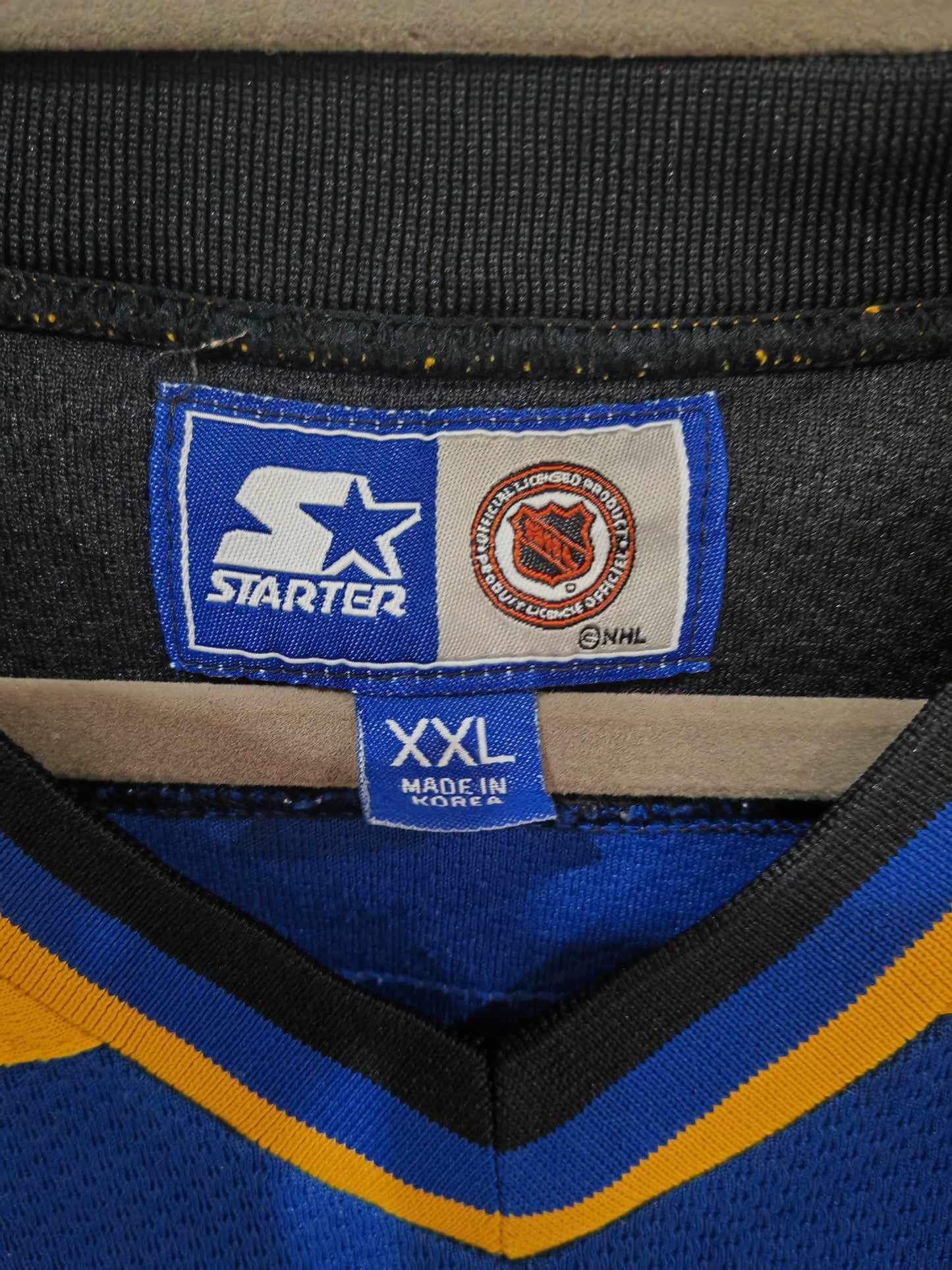 Starter Pittsburgh Penguins Short Sleeve Hockey Jersey, Blue, Size XXL