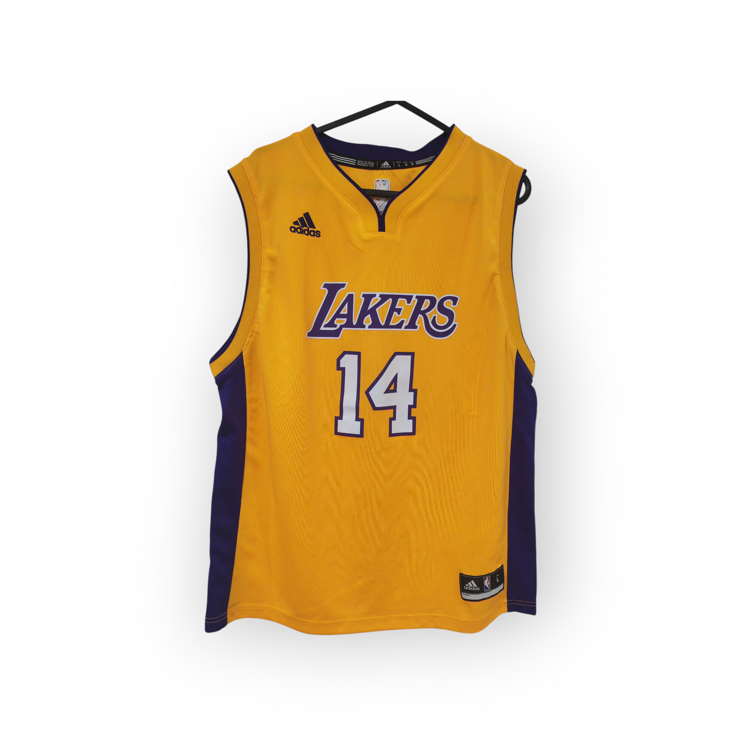 Youth Adidas Los Angeles Lakers NBA Jersey, #14 Ingram, Yellow, Size YL