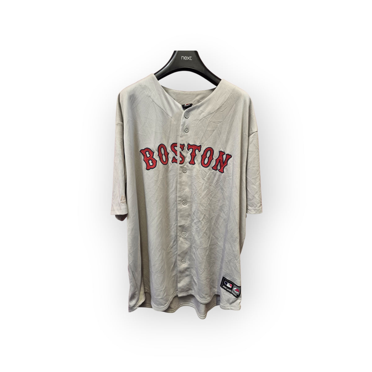 Majestic Boston Red Sox MLB Jersey, Grey, Size XXL