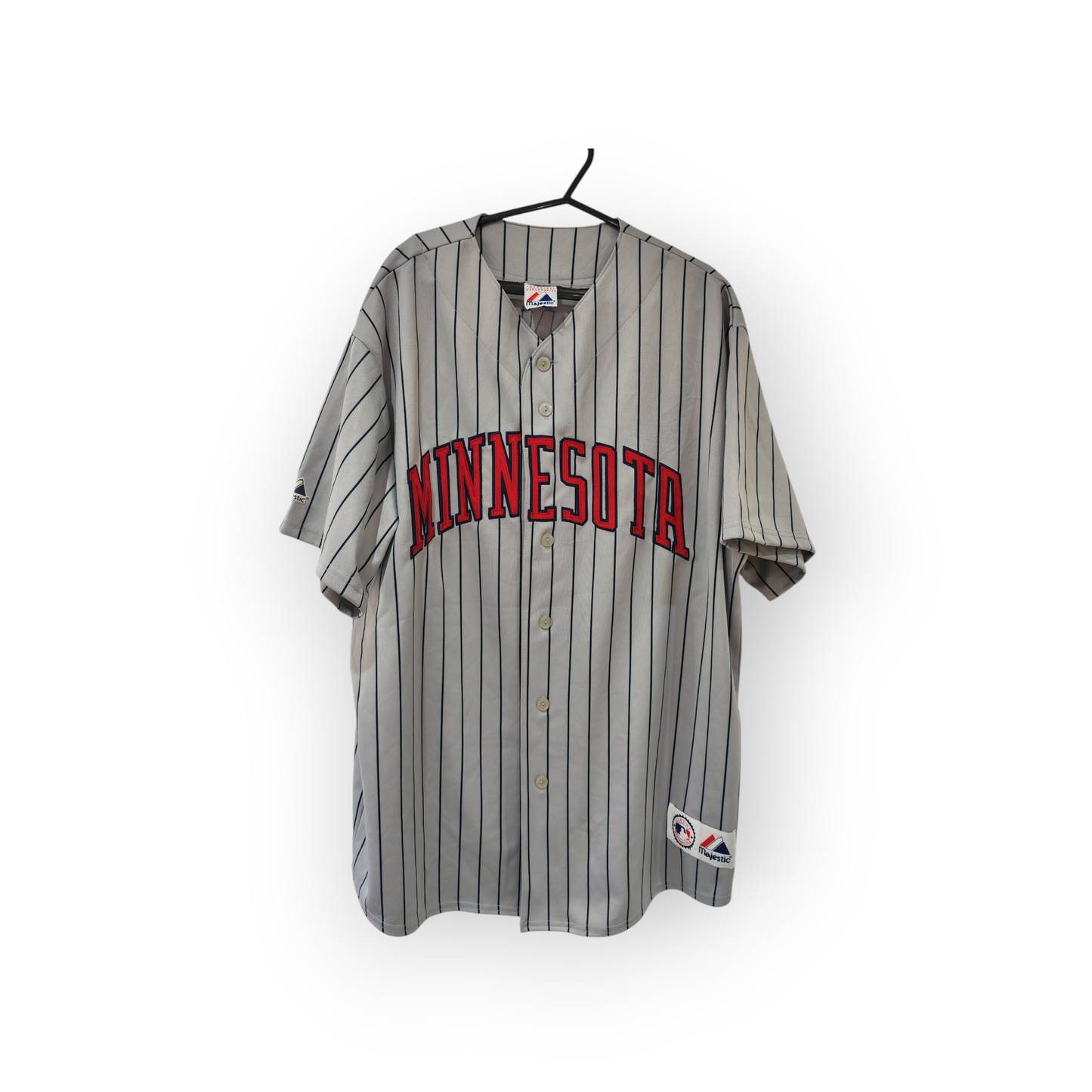 Majestic Minnesota Twins MLB Jersey, #33 Morneau, Grey, Size XL/XXL