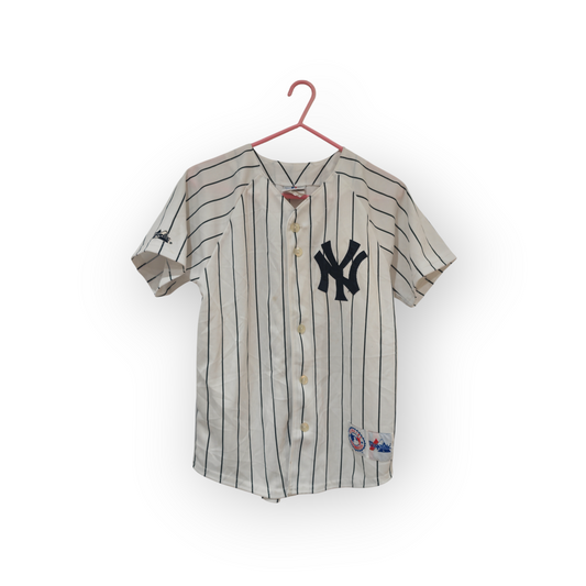 Youth Majestic New York Yankees MLB Baseball Jersey, White, Size YM