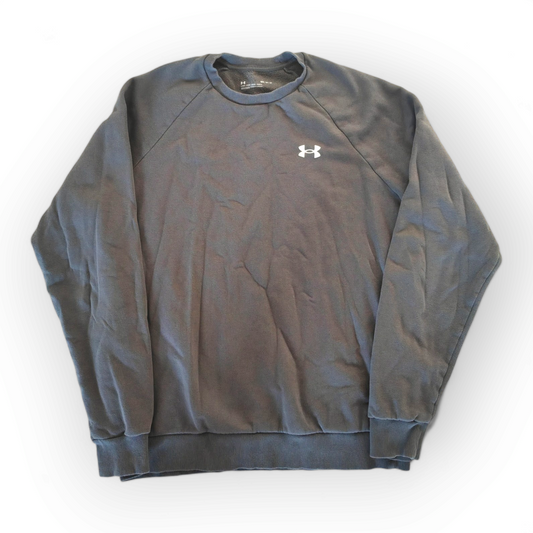 Under Armour Casual Sweatshirt, Grey, Size Medium