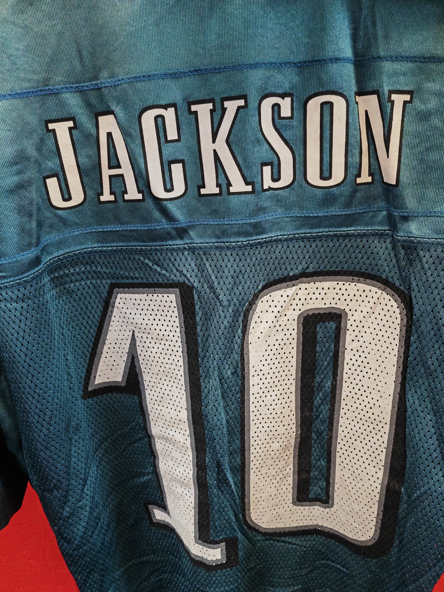 Reebok Philadelphia Eagles NFL Jersey, #10 Jackson, Green, Size Large