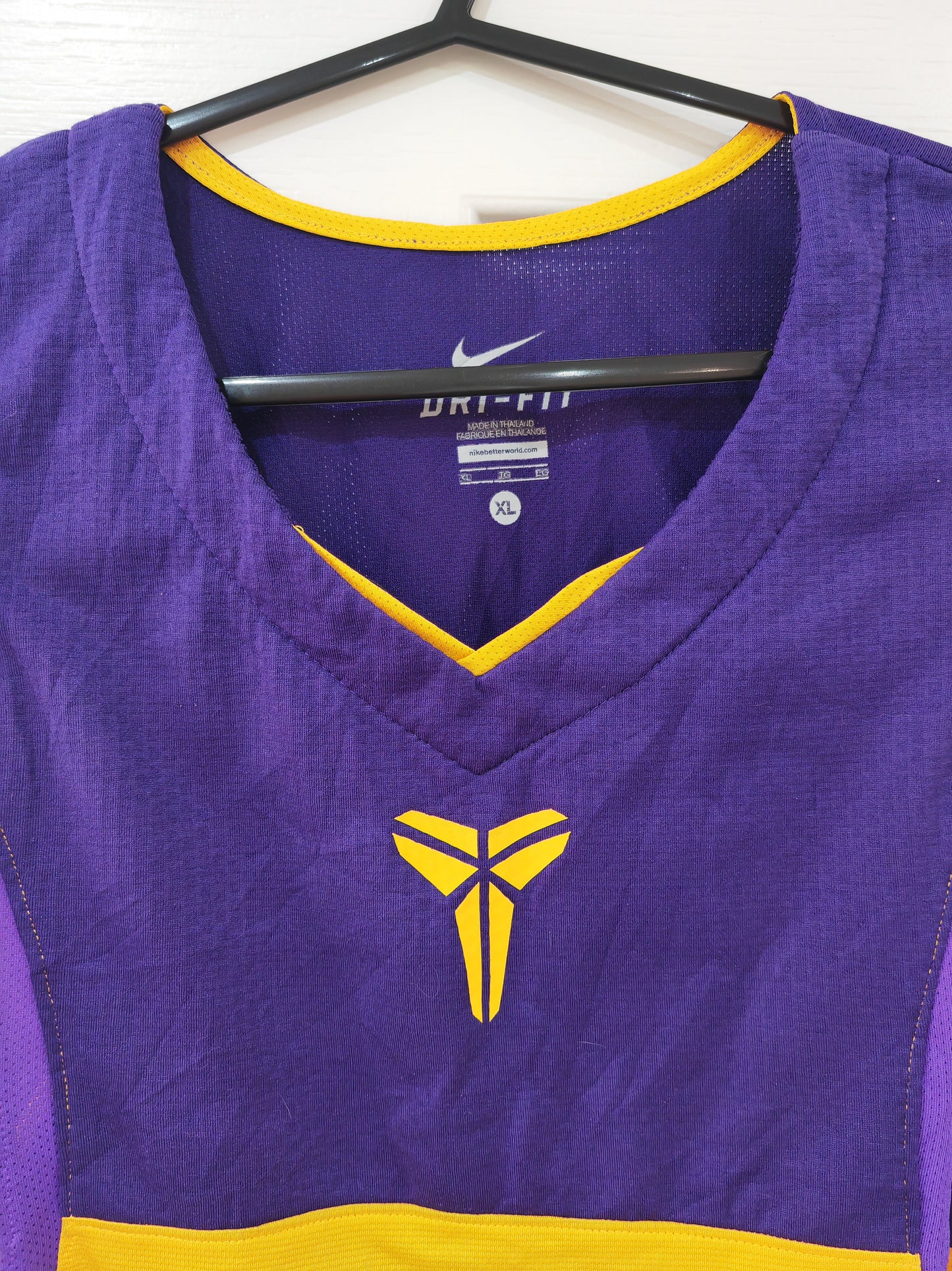 Youth Nike Kobe Basketball/Gym Training Vest, Yellow/Purple, Size YXL