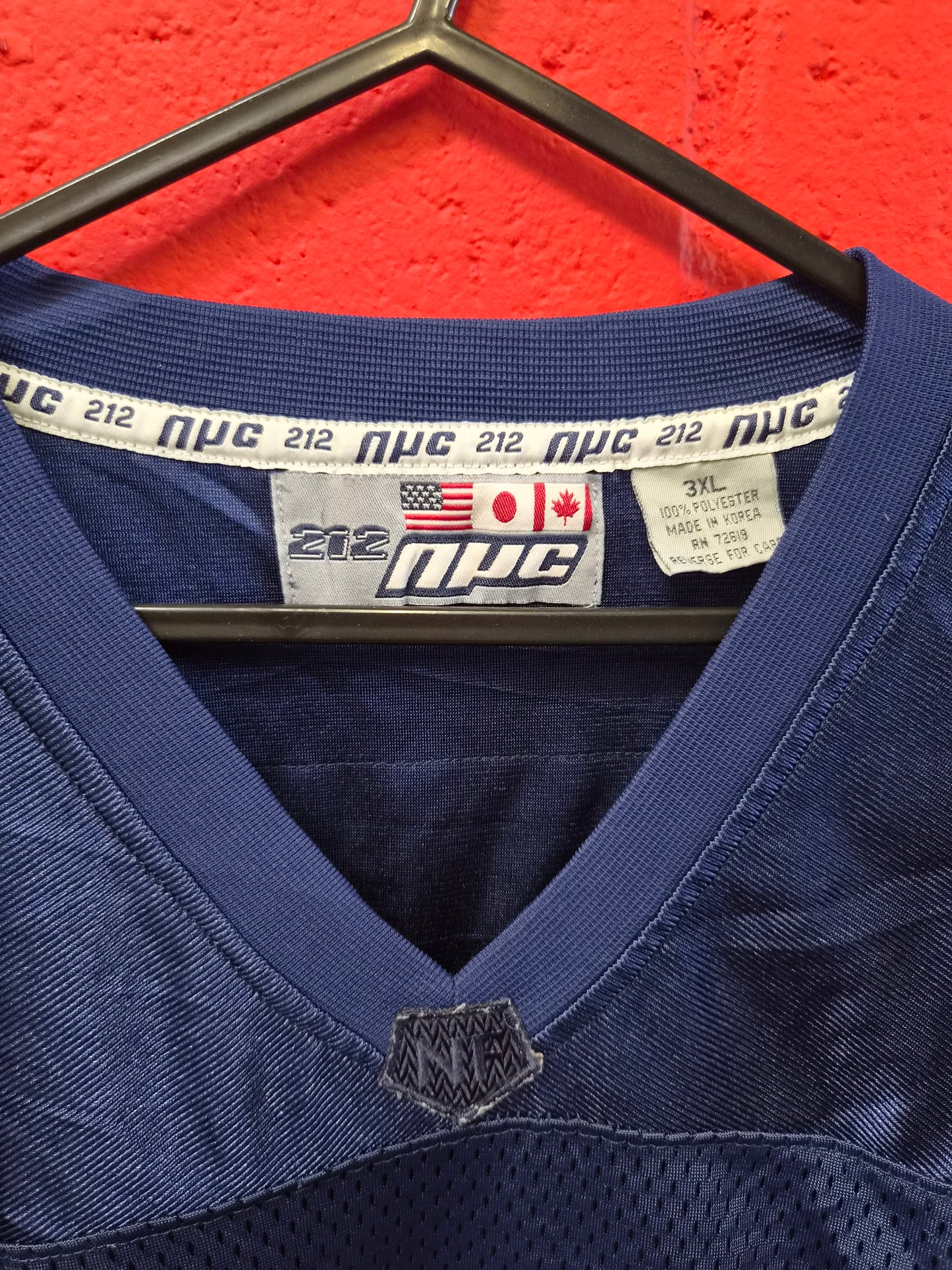 212 NYC American Football Style Jersey, #80, Navy, Size XXXL