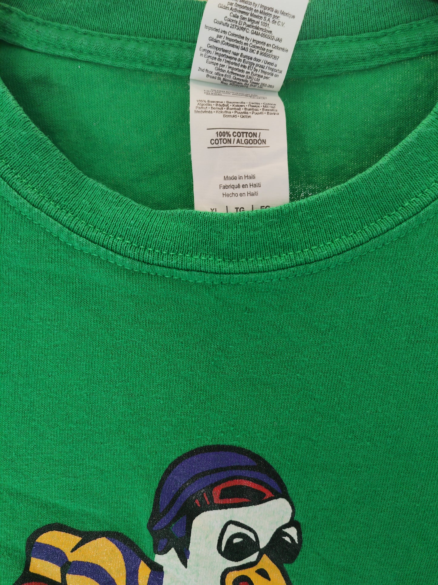 Gildan Mighty Ducks Movie T Shirt, #56 Tyler, Green, Size XL