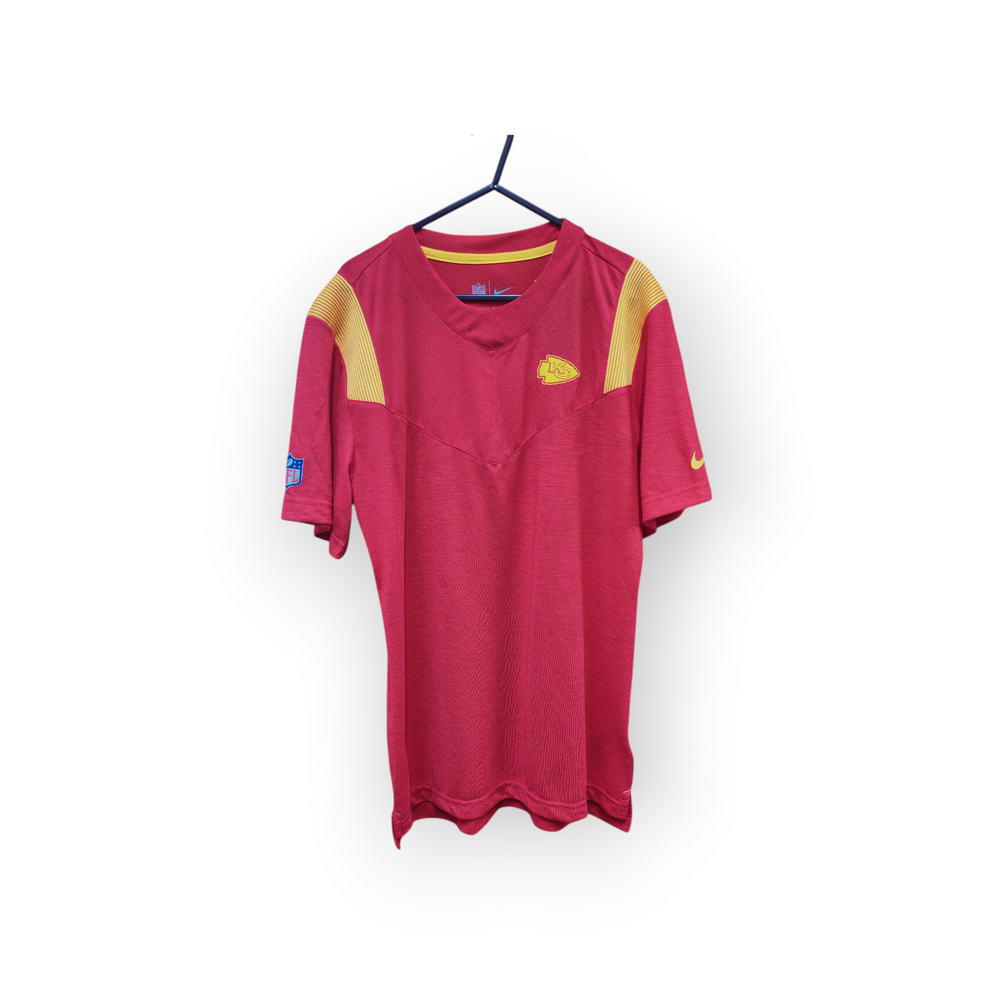 Nike Kansas City Chiefs NFL Short Sleeve On Field T Shirt, Red, Size Medium
