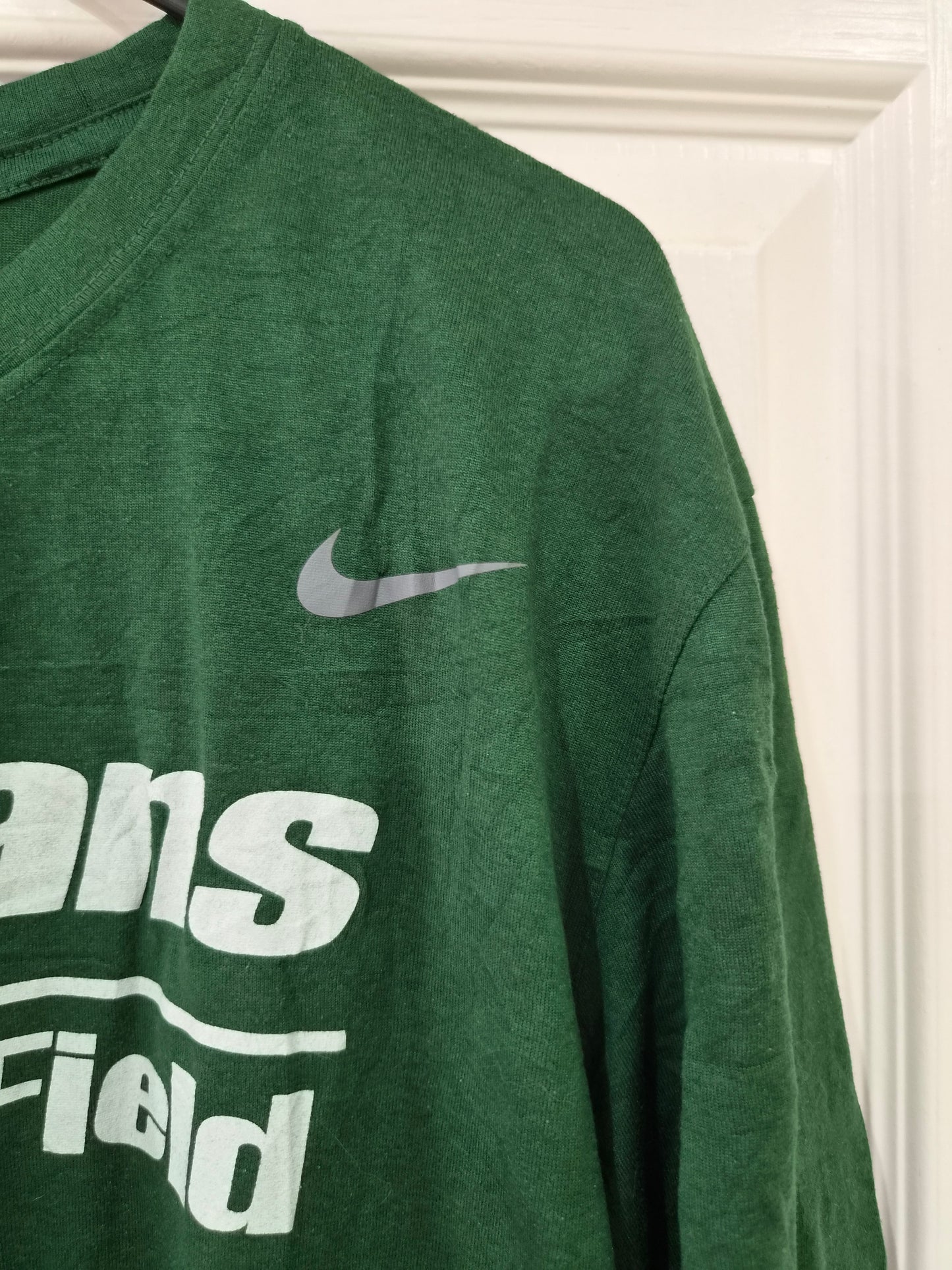 Nike Dri-fit Michigan State Spartans NCAA Track & Field T Shirt, Green, Size Medium