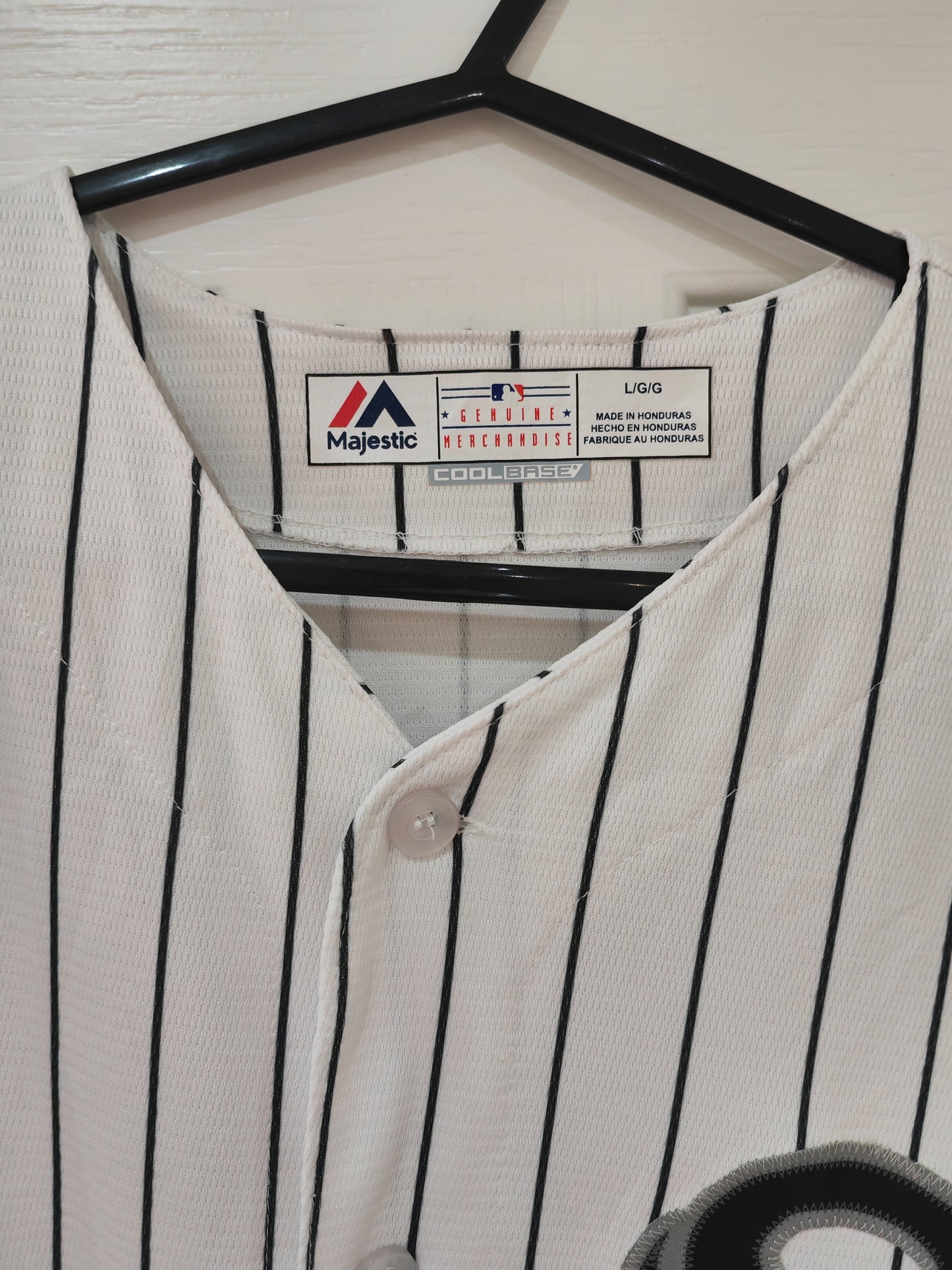 Majestic Chicago White Sox MLB Jersey, #49 Sale, White, Size Large