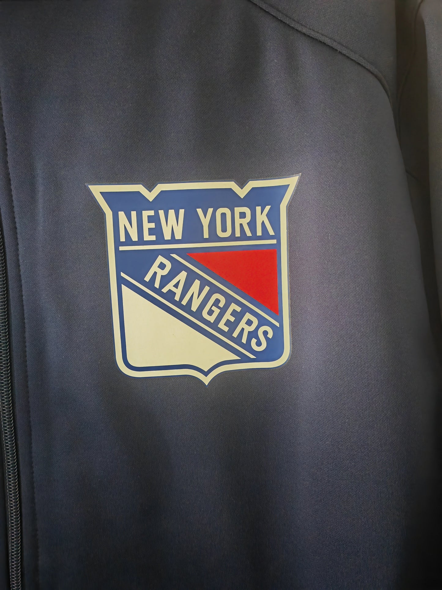 Fanatics Authentic Pro New York Rangers NHL Full Zip Jacket, Navy Blue, Size XXL