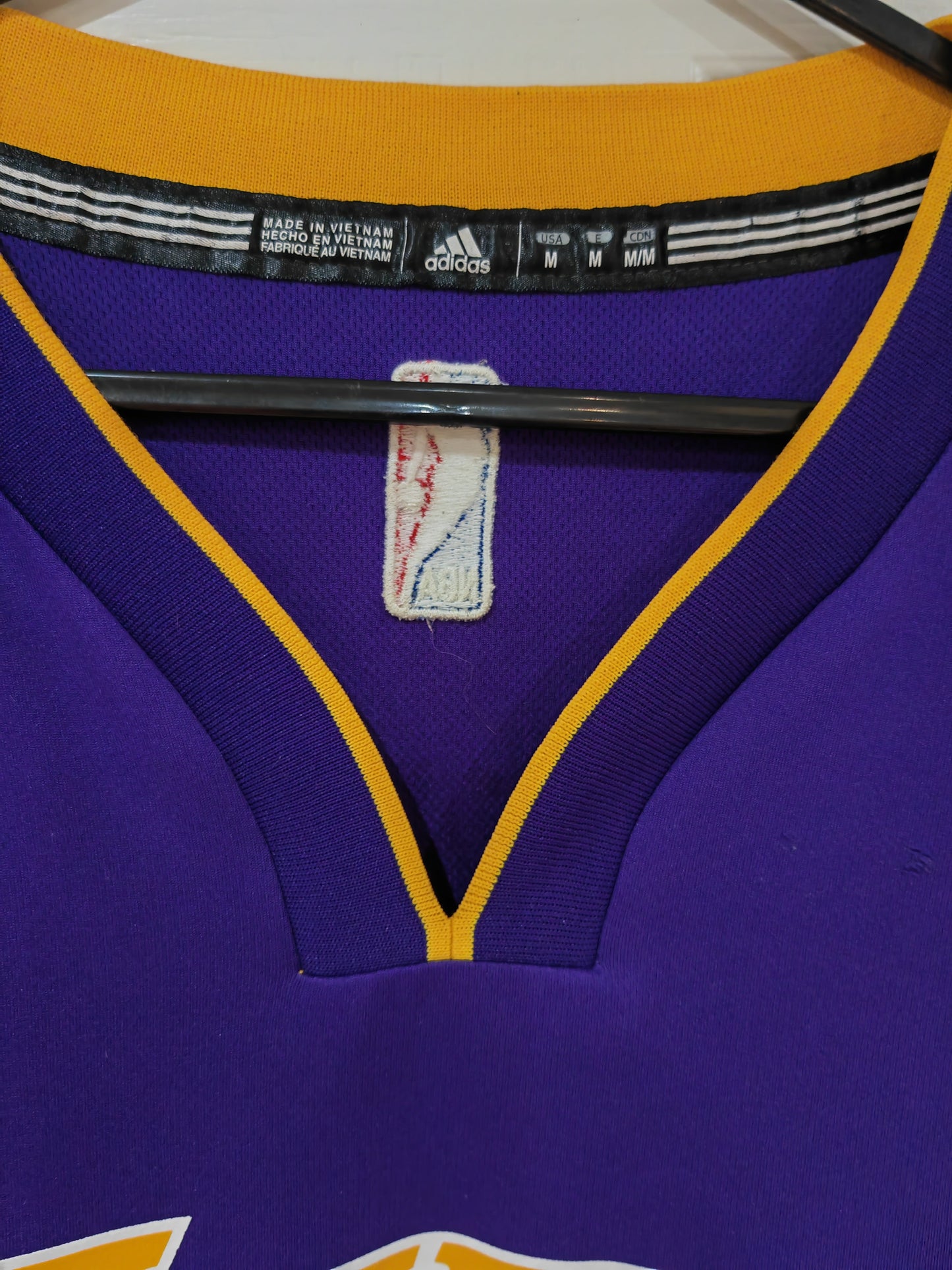 Adidas Los Angeles Lakers NBA Jersey, #24 Bryant, Purple, Size Medium