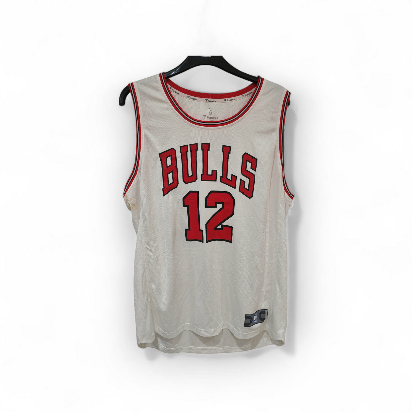 Fanatics Chicago Bulls NBA Jersey, #12 Gafford, White, Size XL
