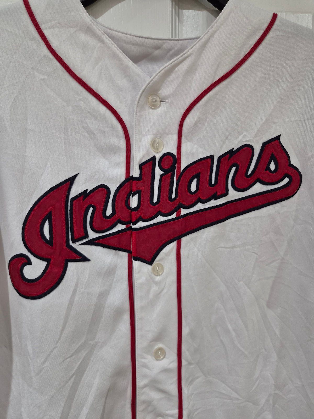 Majestic Cleveland Indians/Guardians MLB Jersey, #13 Vizquel, White, Size XL