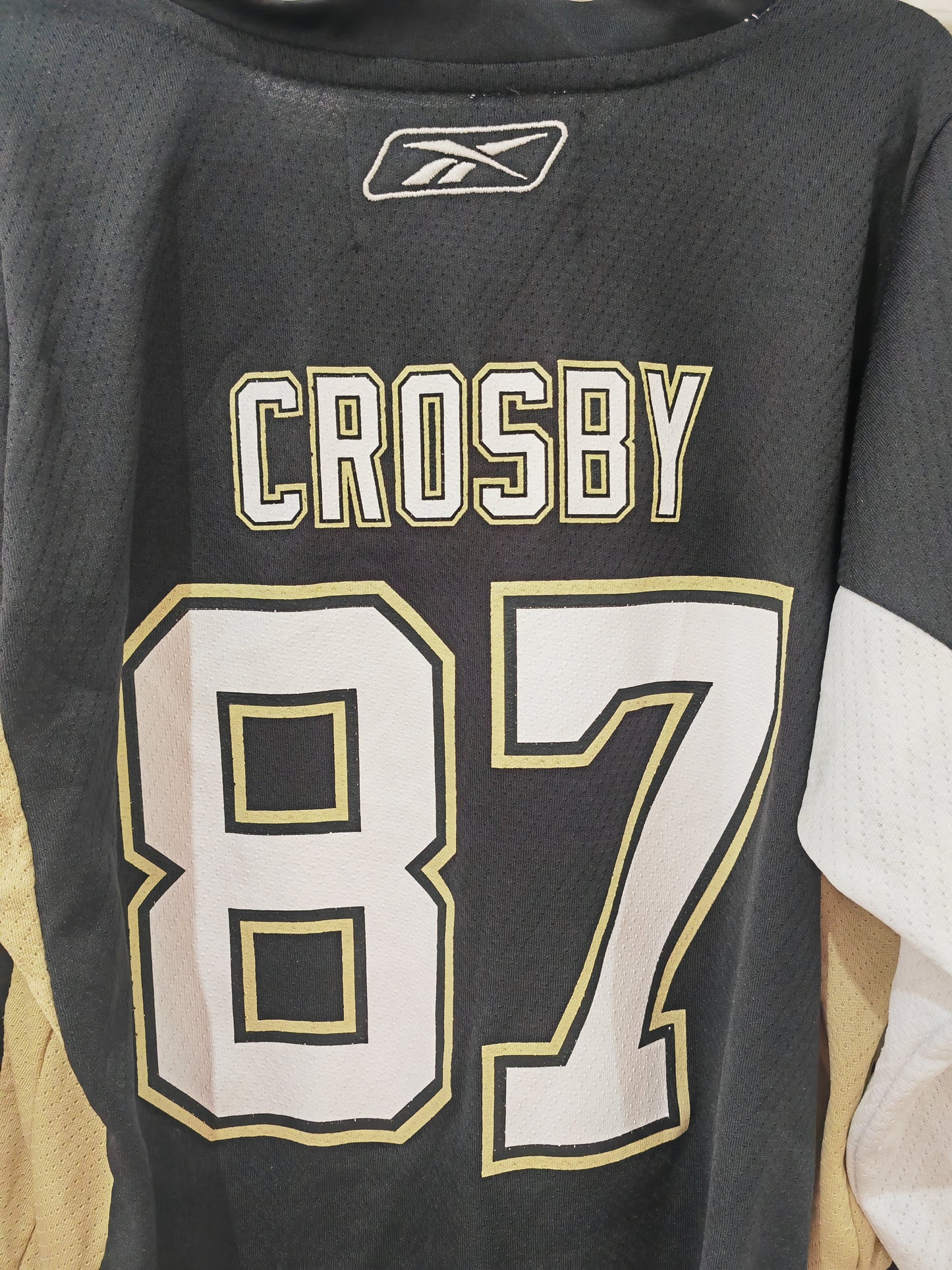 Youth Reebok Pittsburgh Penguins NHL Jersey, #87 Crosby, Black, Size YL/XL