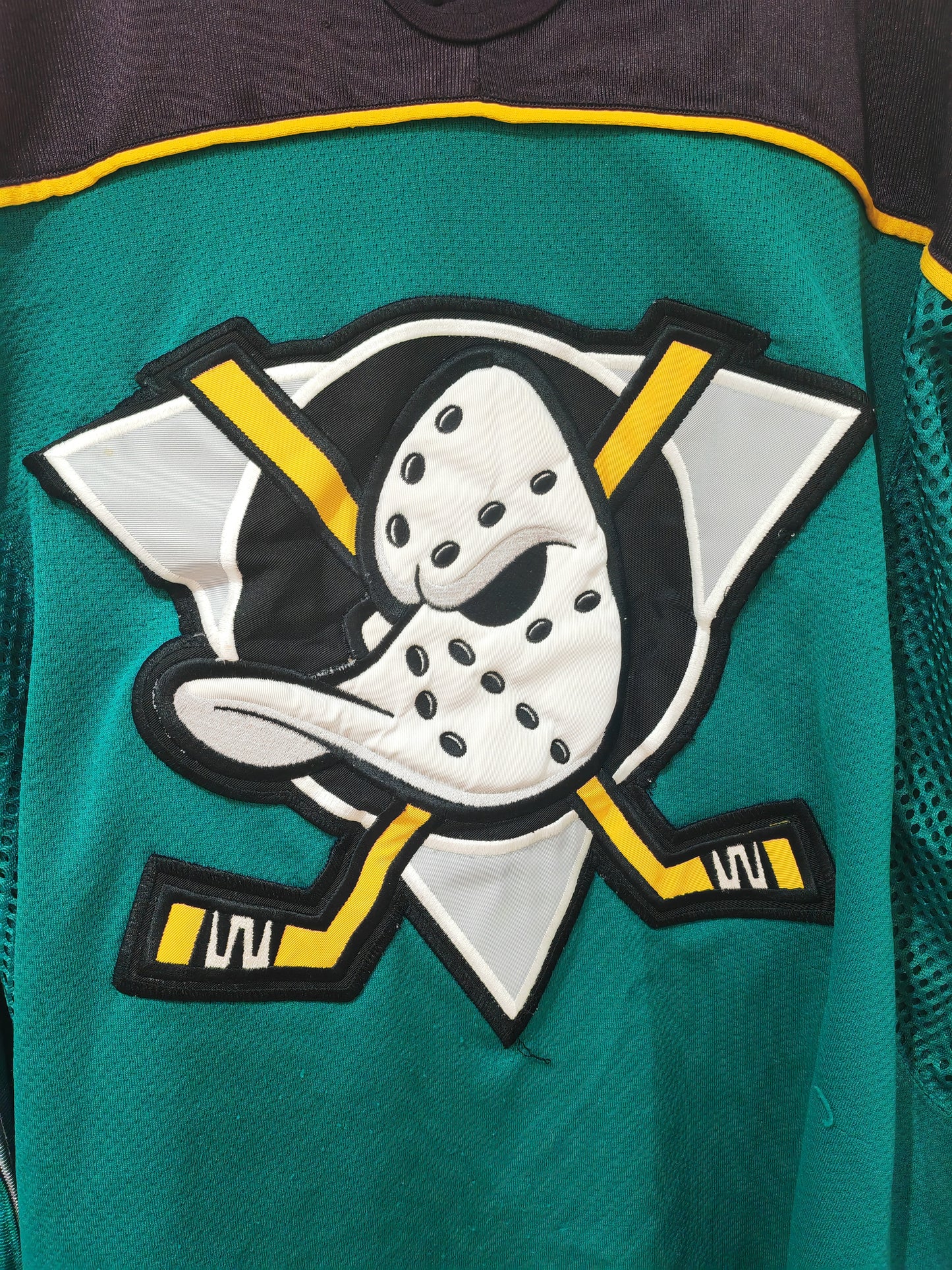 Starter Mighty Ducks Of Anaheim NHL Hockey Jersey, Green, Size XL