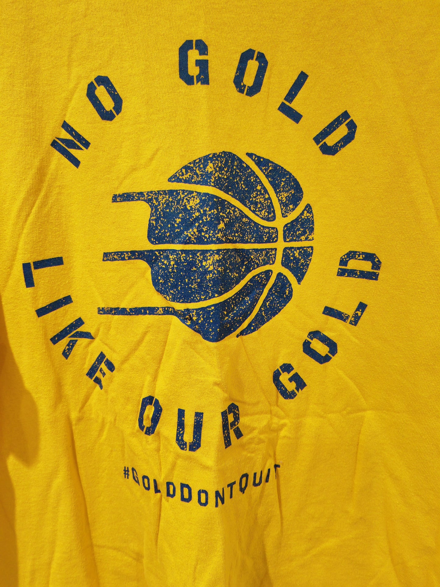 Main Gate Indiana Pacers NBA Playoffs T Shirt, Yellow, Size XL
