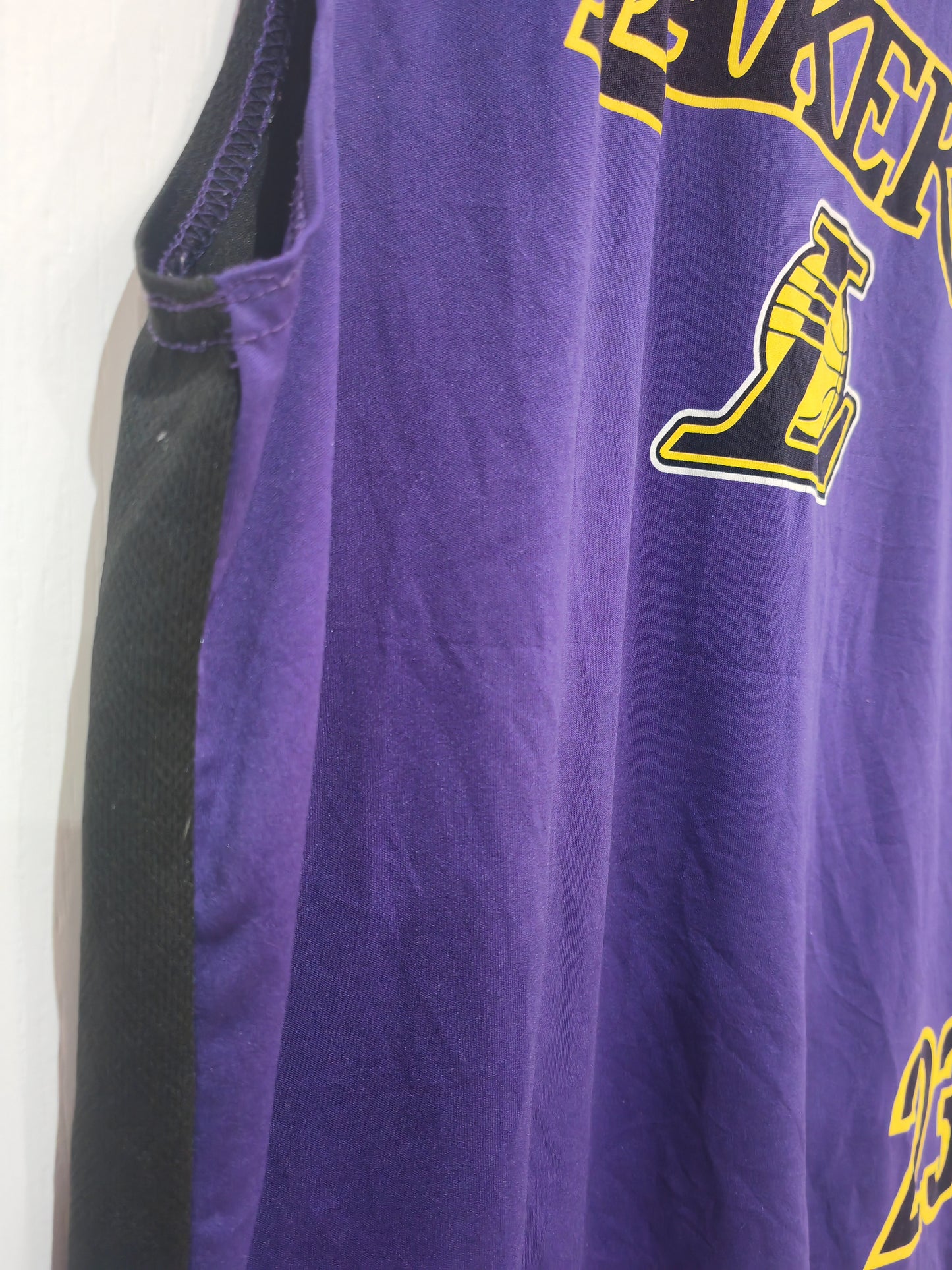NBA Los Angeles Lakers NBA Vest, #23 James, Purple/Black, Size Medium