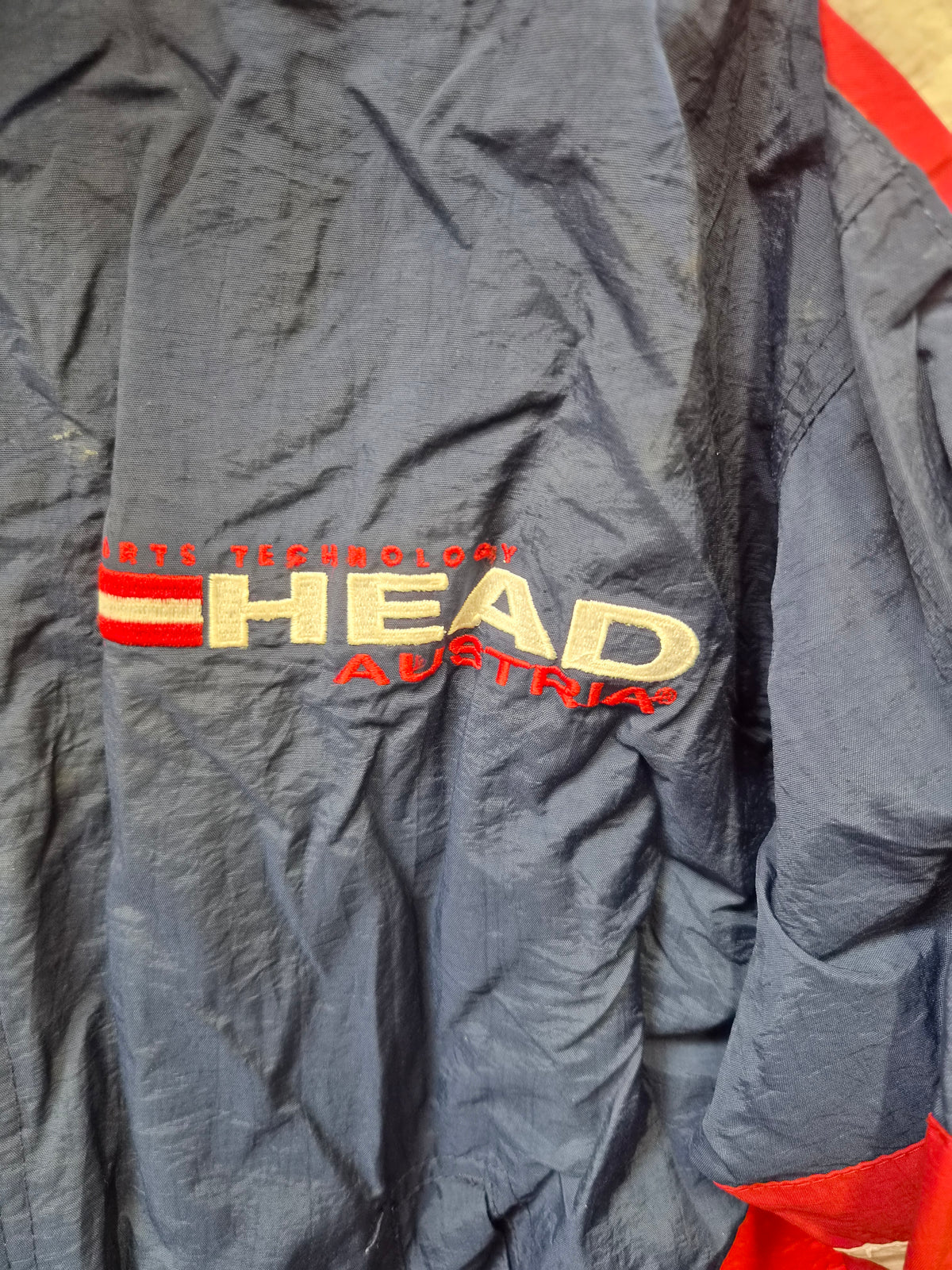 Youth Head Vintage Full Zip Track Jacket, Navy, Size YS