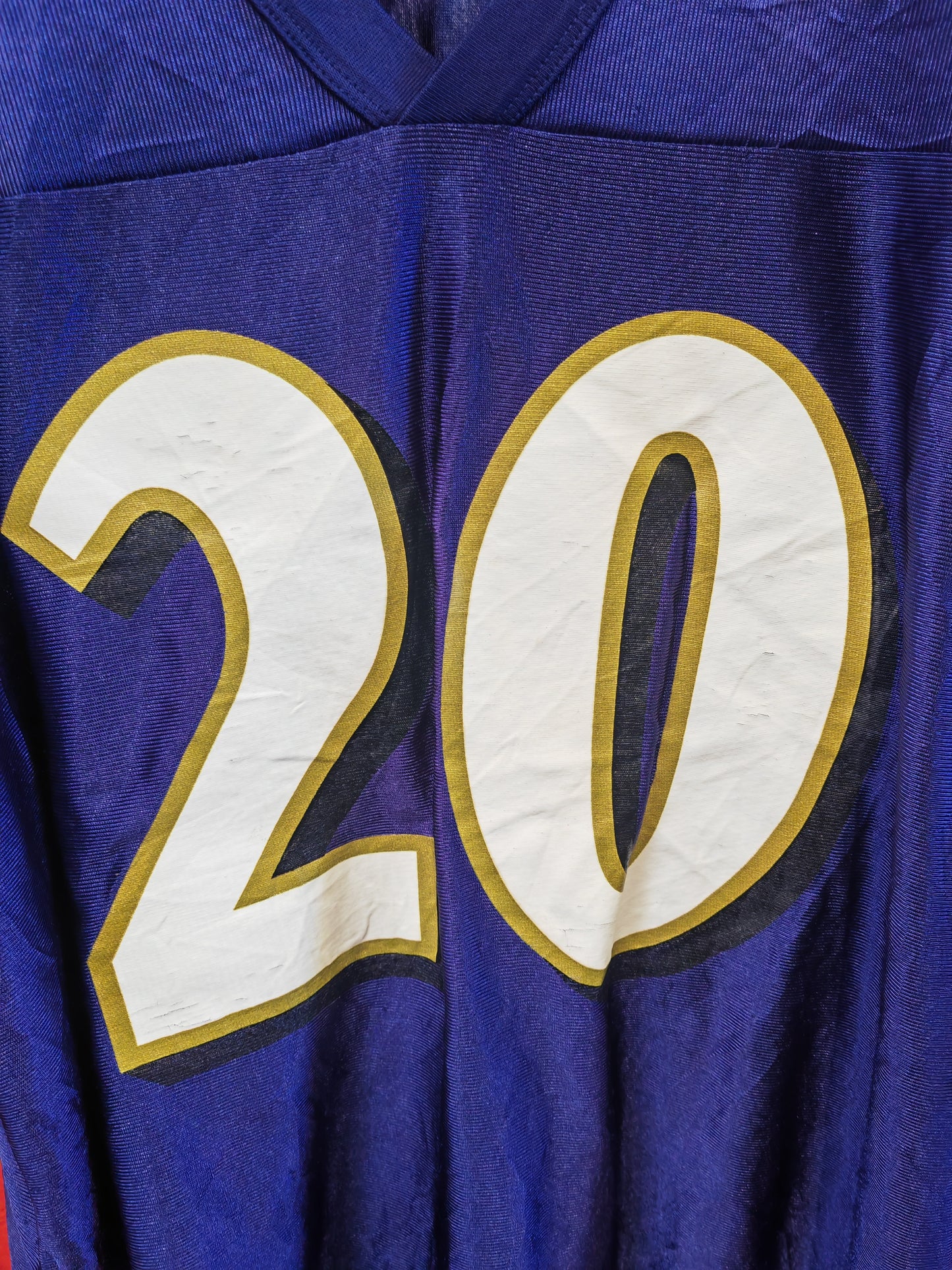 NFL Apparel Baltimore Ravens NFL Jersey, #20 Reed, Purple, Size Large
