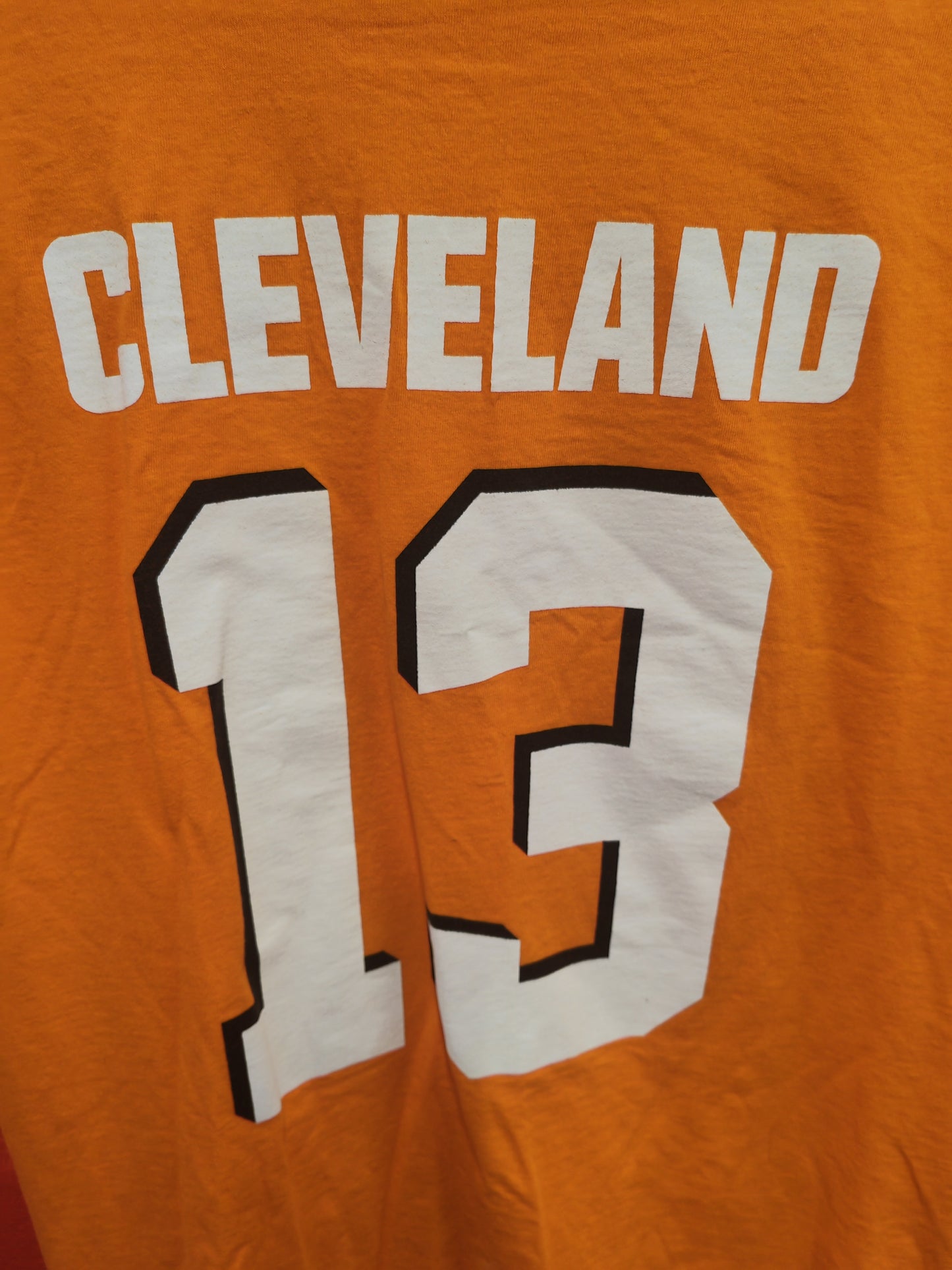 NFL Apparel Cleveland Browns Short Sleeve Player T Shirt, #13 Beckham Jr, XS