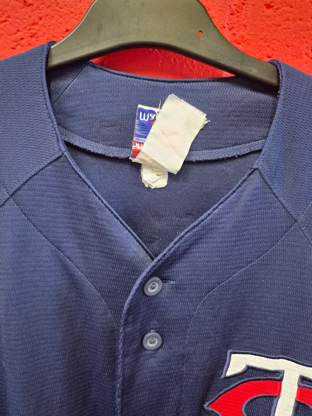 Majestic Minnestoa Twins MLB Jersey, #27 Hardy, Navy Blue, Size Large