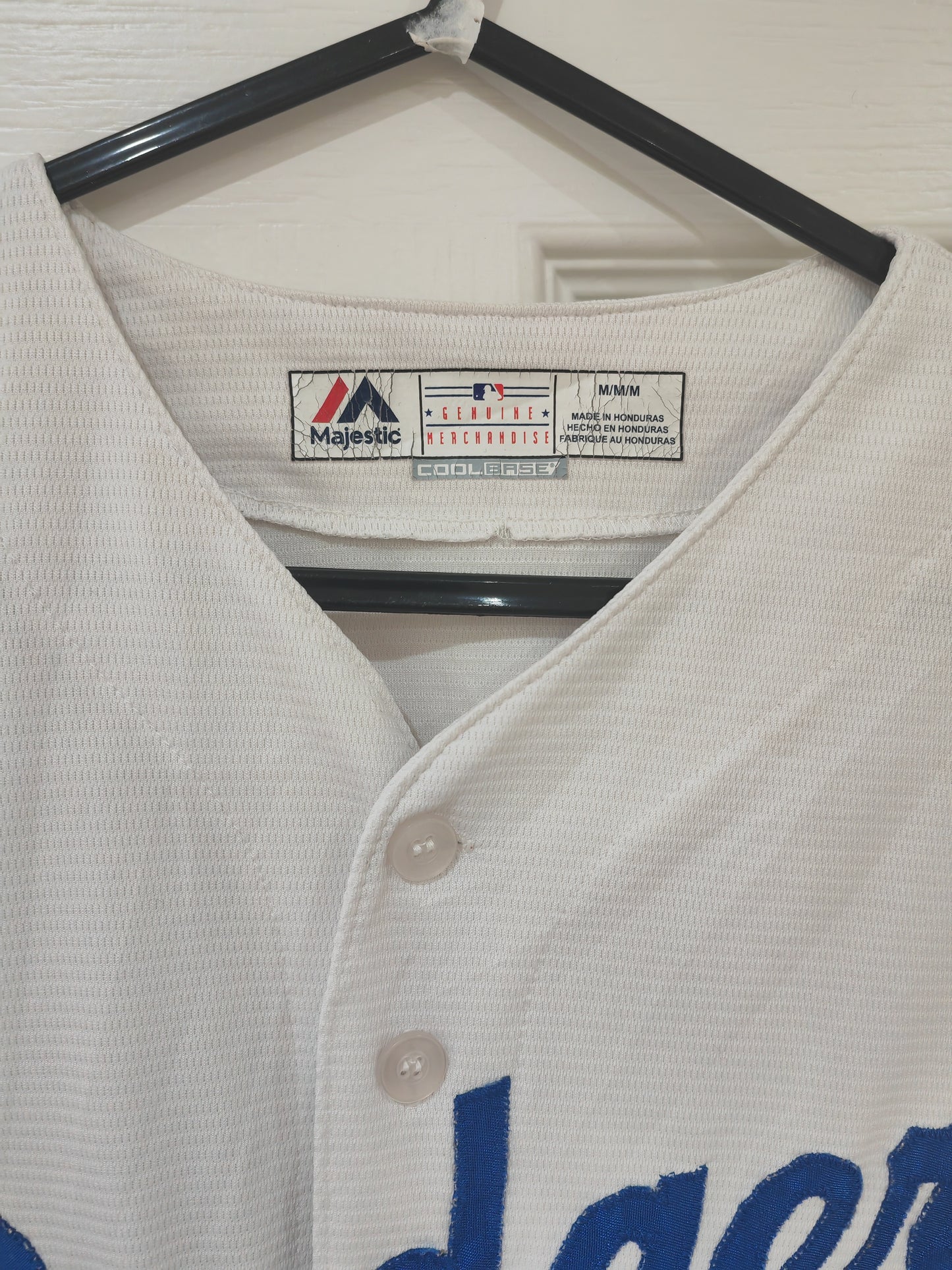 Majestic Los Angeles Dodgers MLB Baseball Jersey, White, Size Medium