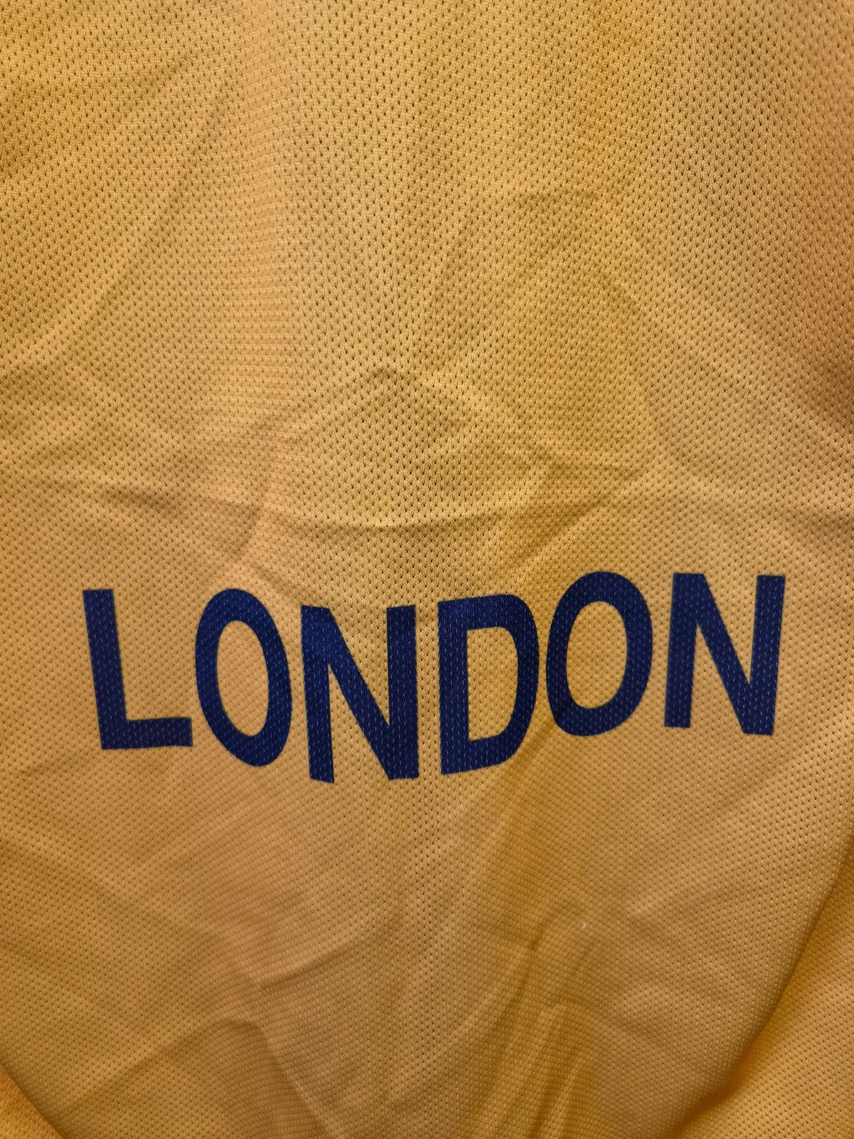 Champion London Towers Vintage BBL Basketball Jersey, Yellow, Size Medium