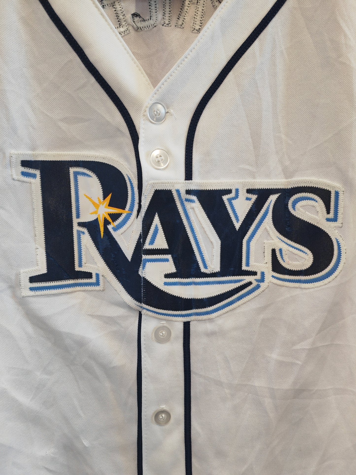 Women's Majestic Tampa Bay Rays MLB Baseball Jersey, #14 Price, White, Size Large